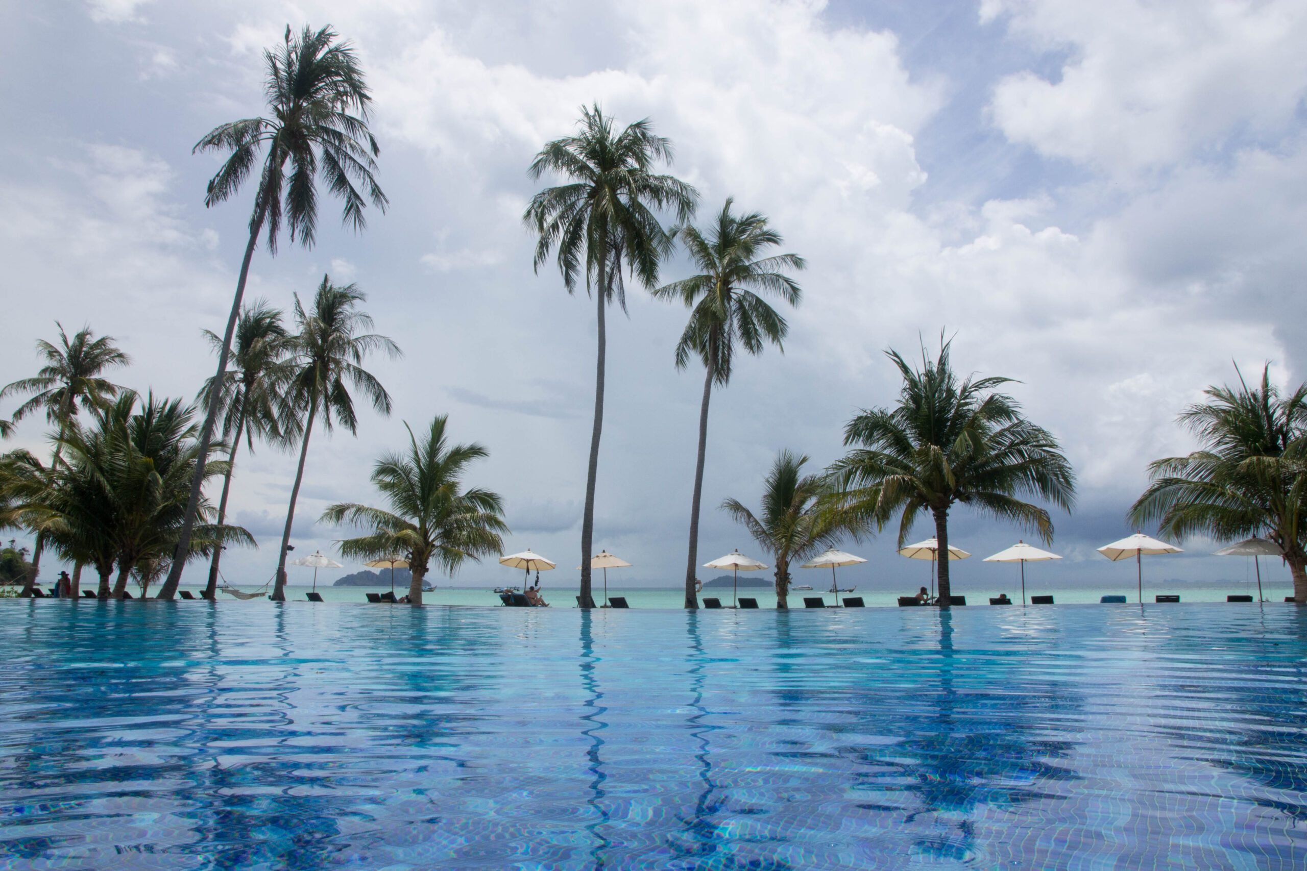 View from the "quiet" pool at SAii Phi Phi Island Village