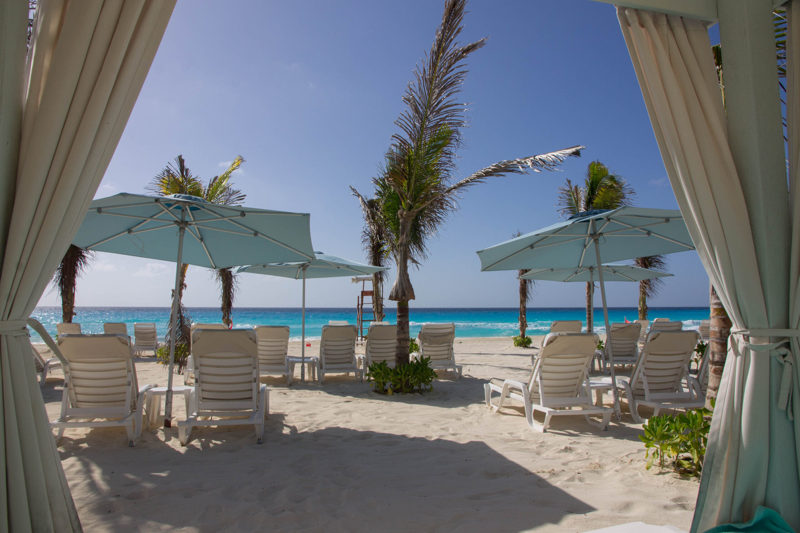 View from a cabana at Live Aqua Cancun