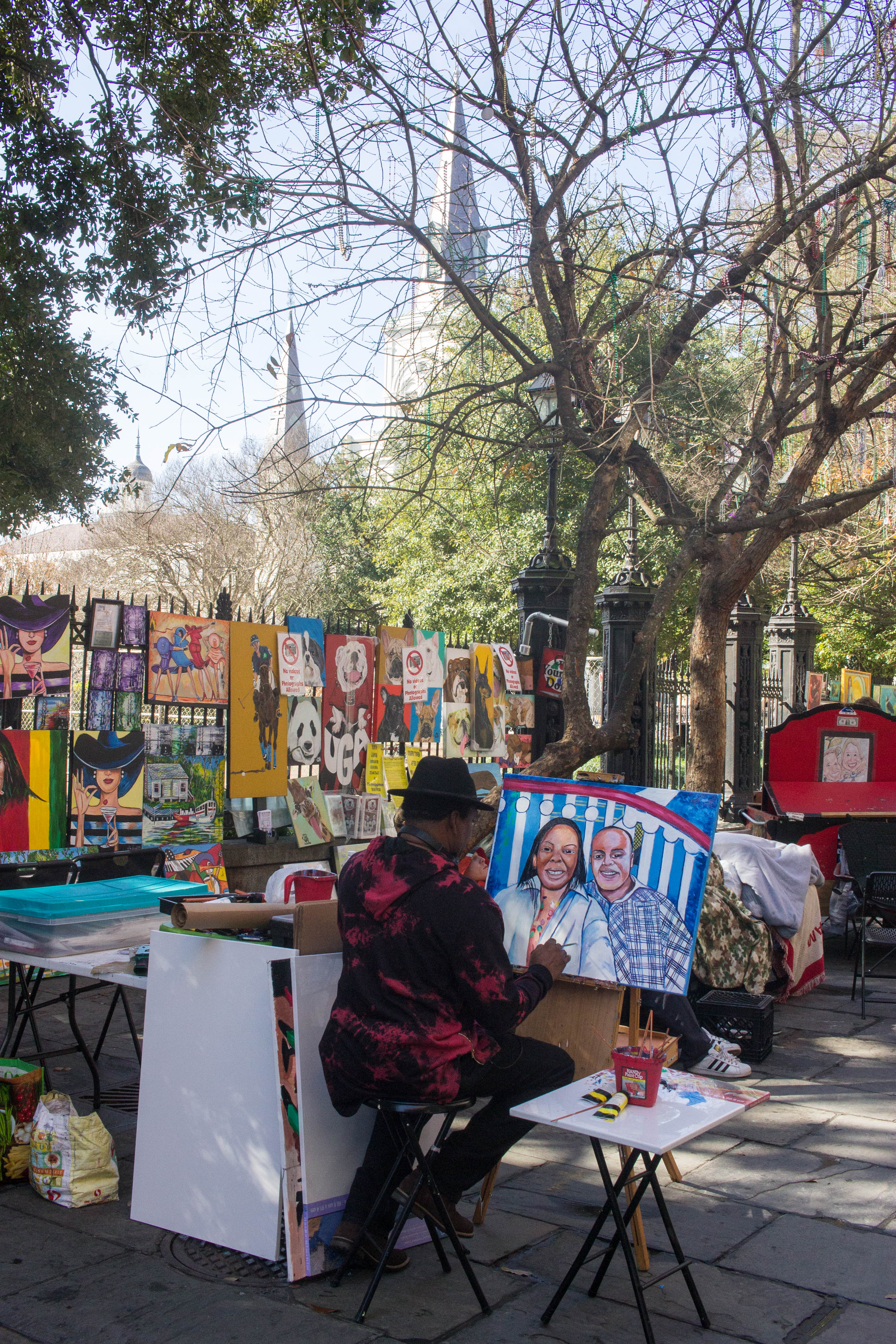 New Orleans' Jackson Square is a haven for artists and performers
