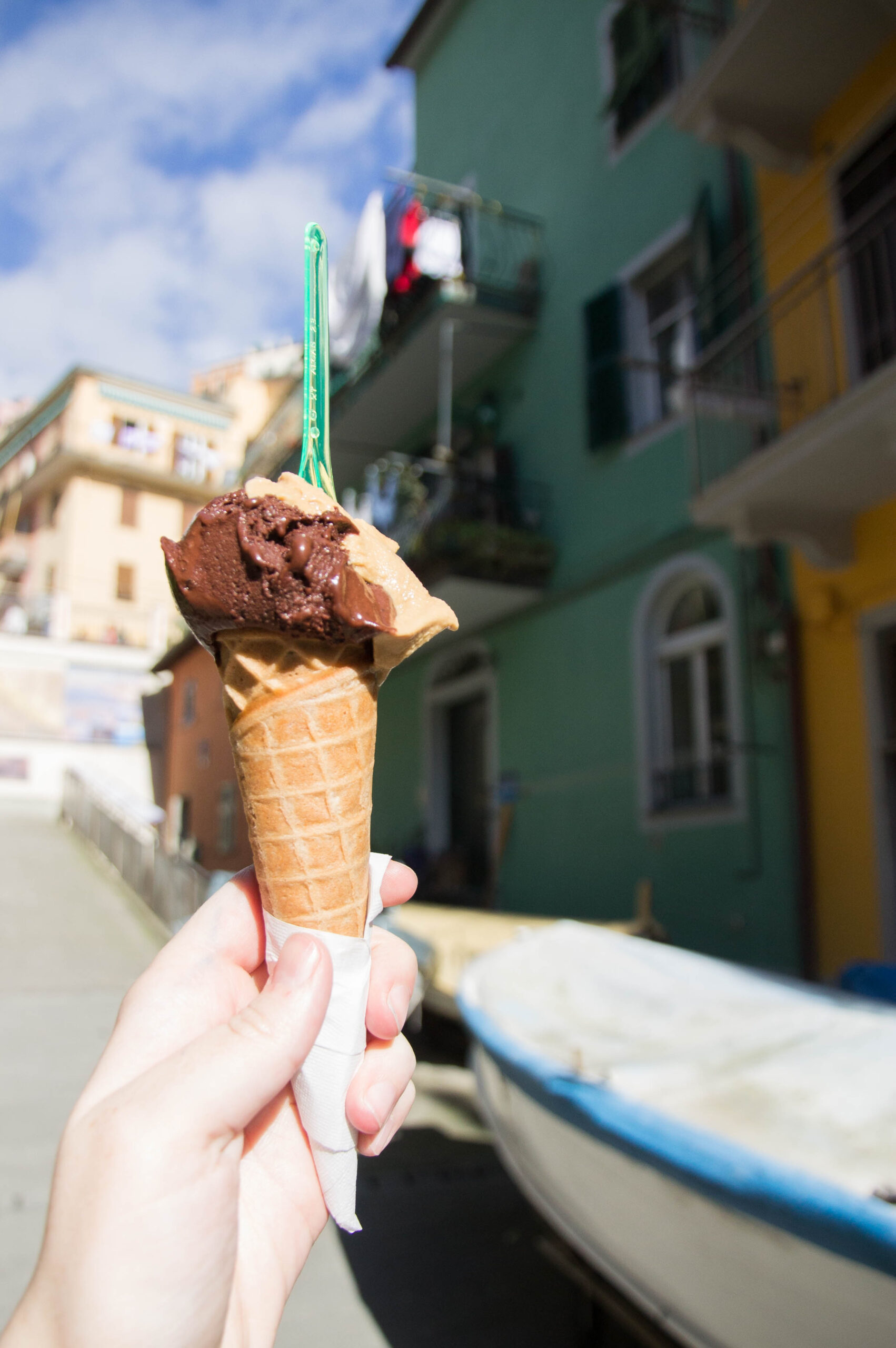 Gelato from Gelateria 5 Terre in Manarola, Cinque Terre