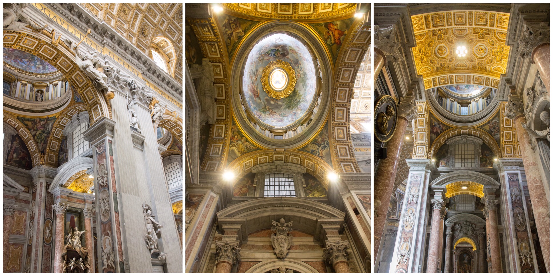 Interior views of St. Peter's Basilica