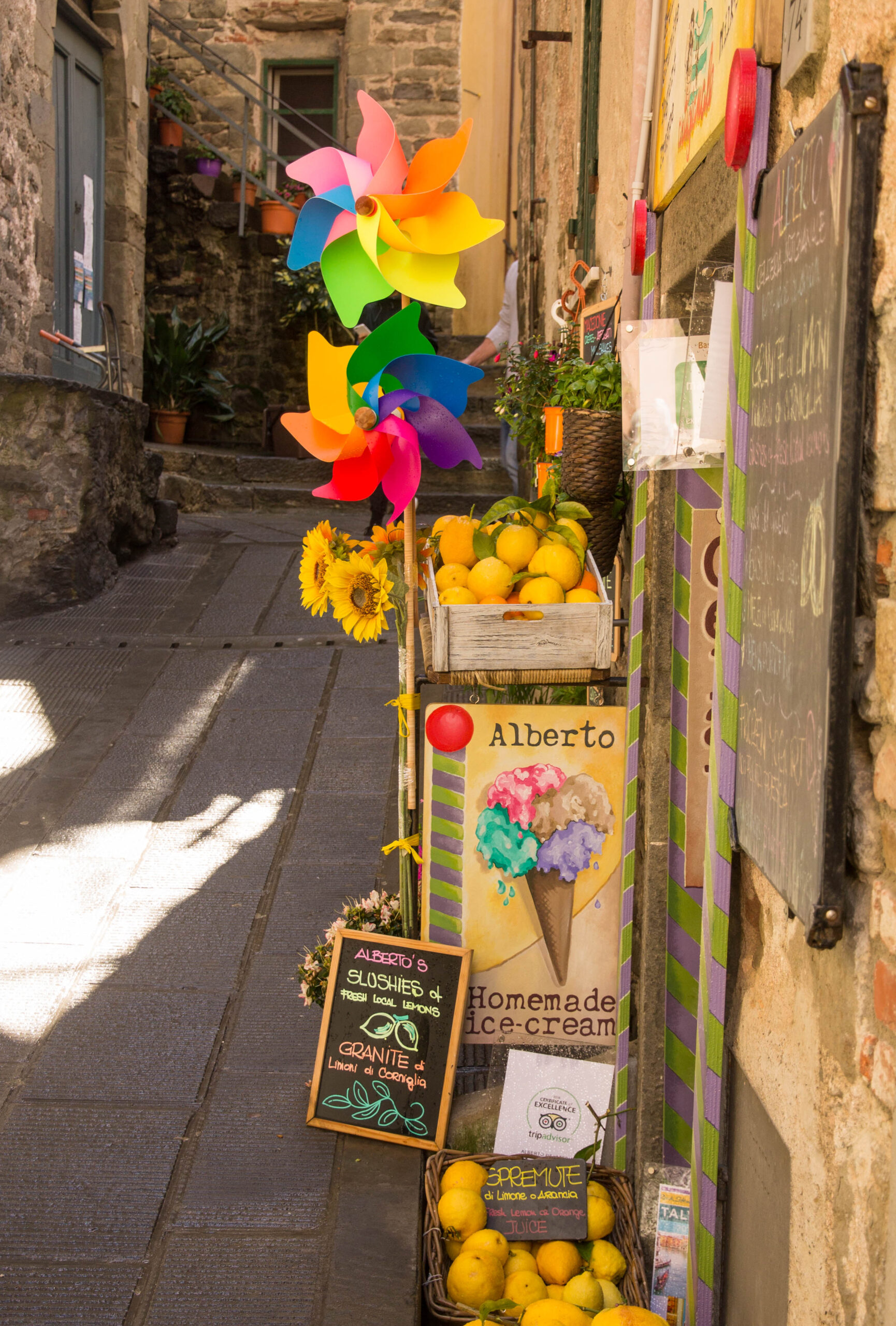 Street scence in Corniglia Cinque Terre