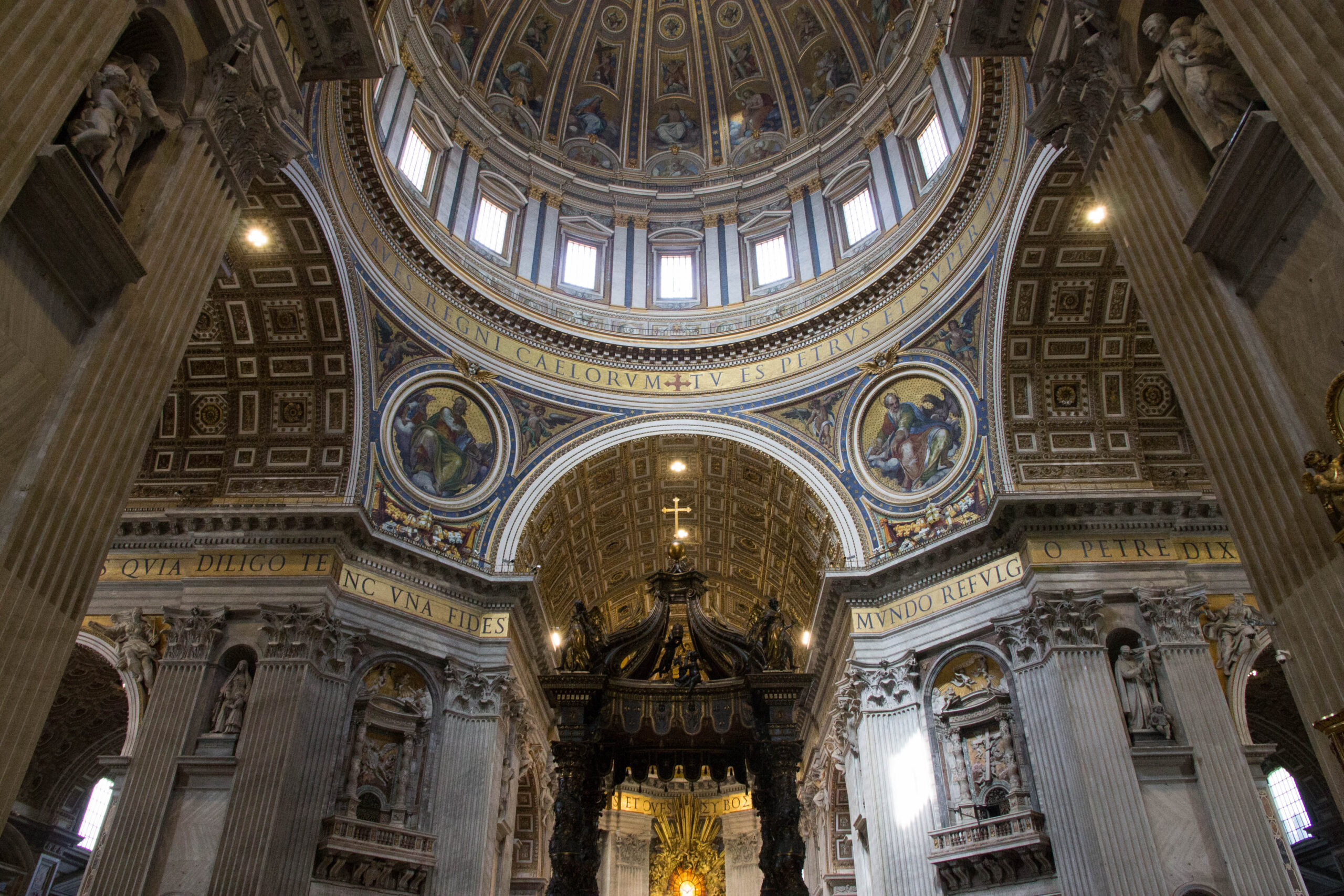 The interior of St. Peter's Basilica 