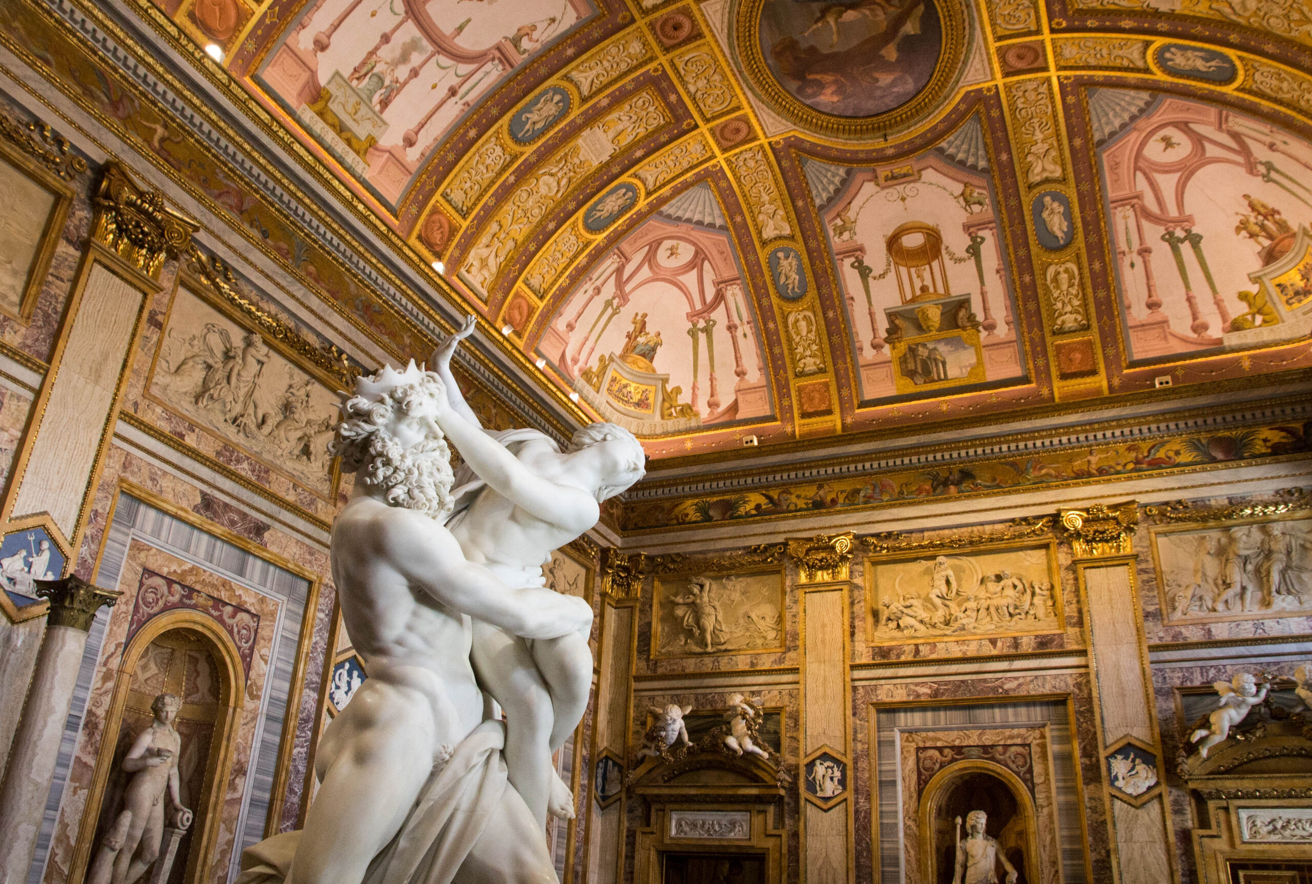 Sculpture at the Galleria Borghese