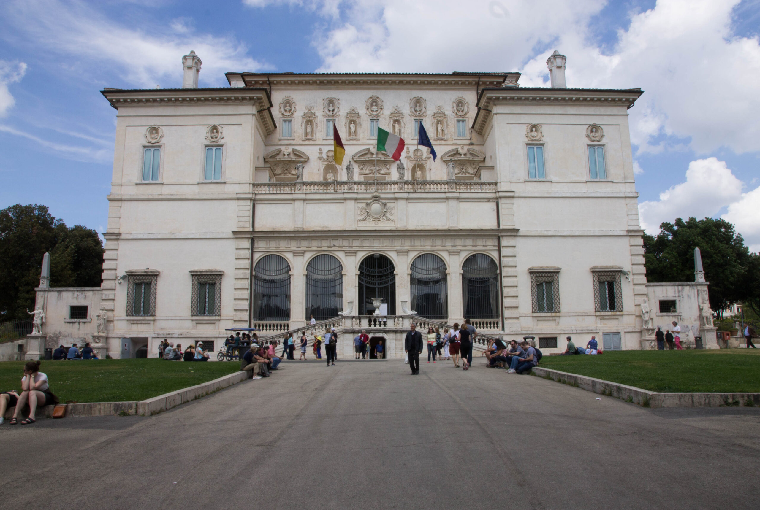 Exterior of the Galleria Borghese in Rome