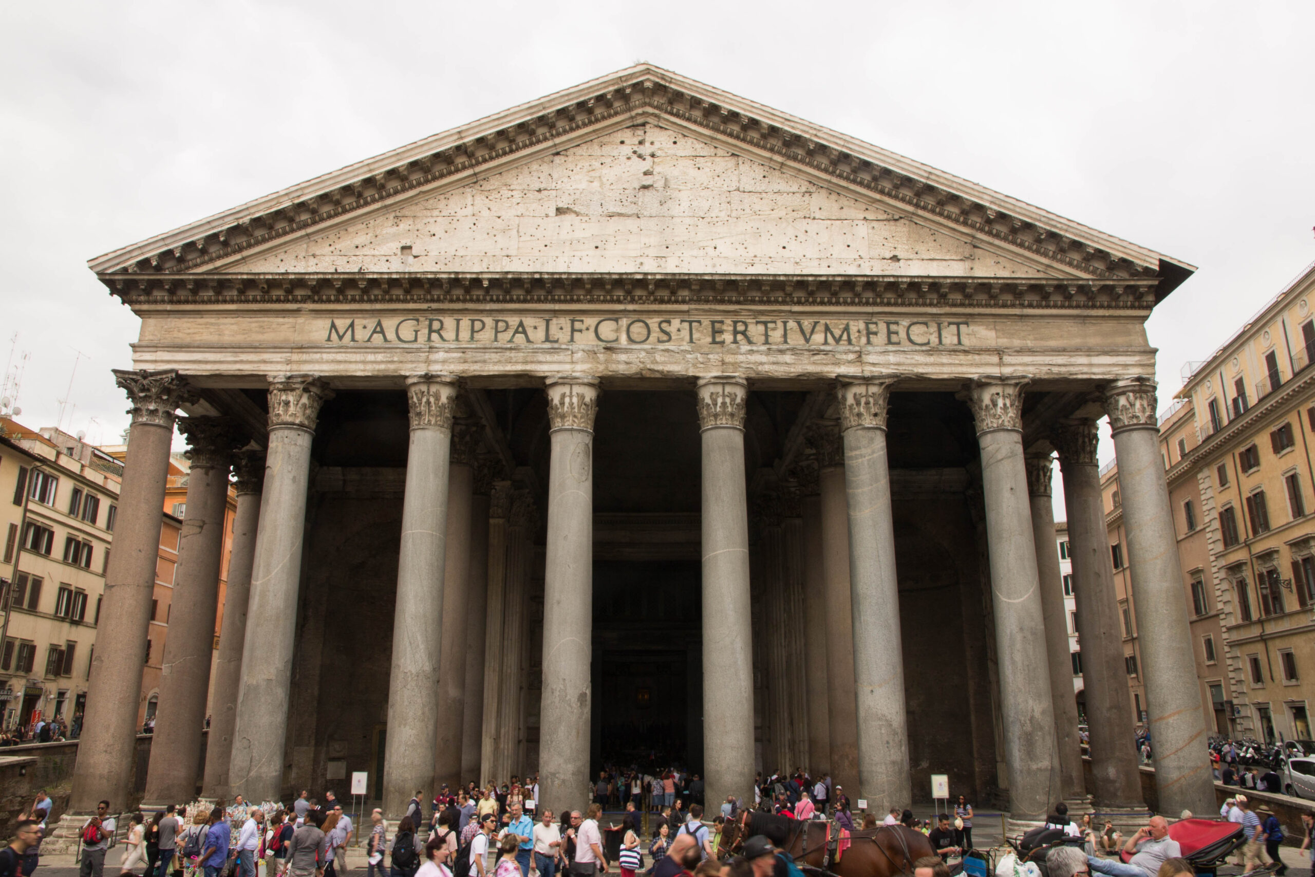 Exterior of the Pantheon in Rome