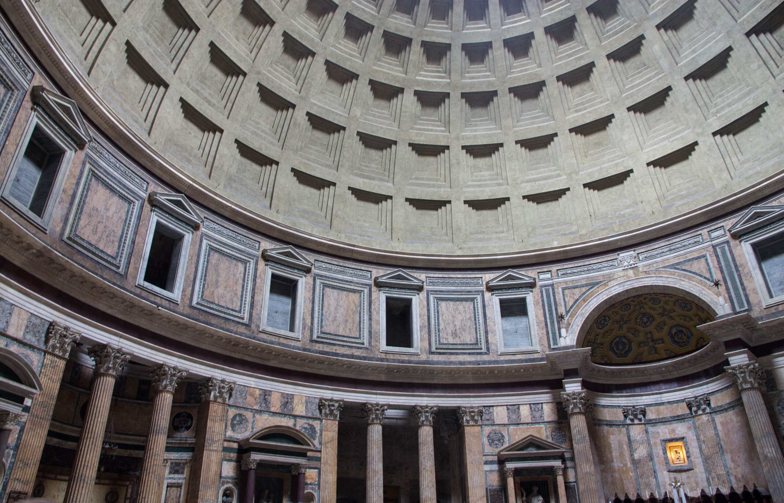 Interior of the Pantheon Dome in Rome