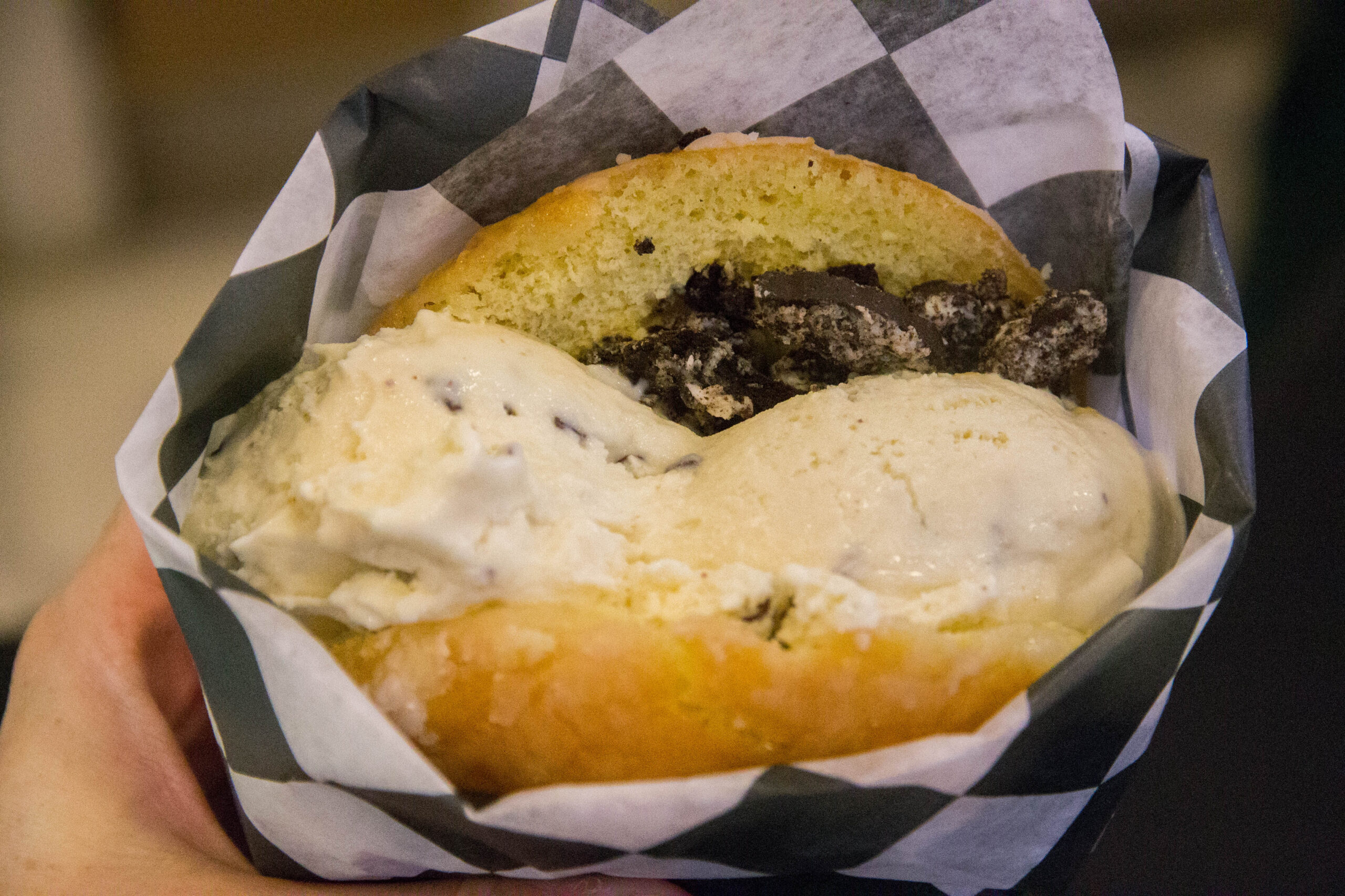 The Yummi Bunni donut ice cream sandwiches