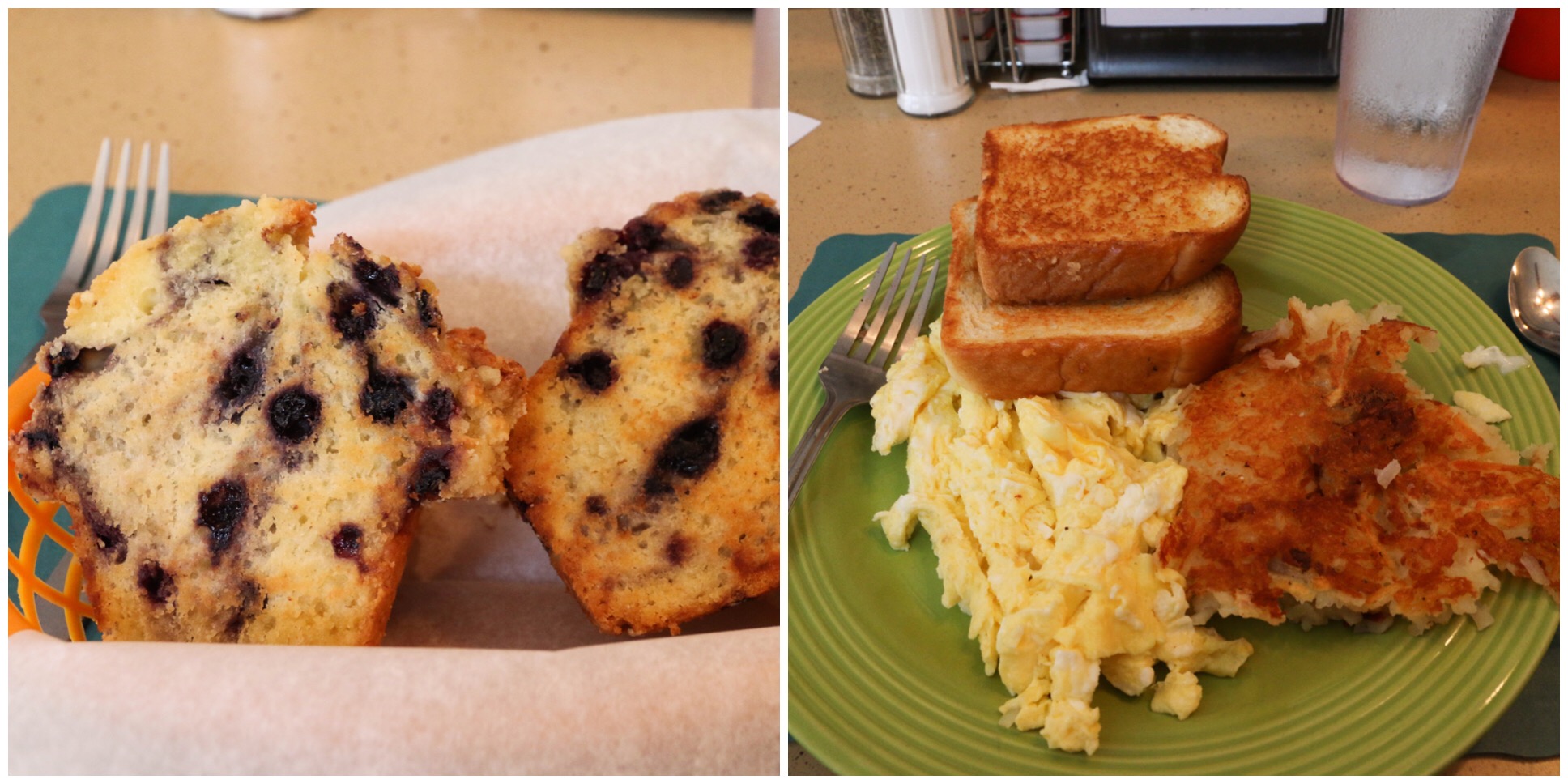 Breakfast at Marcy's Diner in Portland, Maine