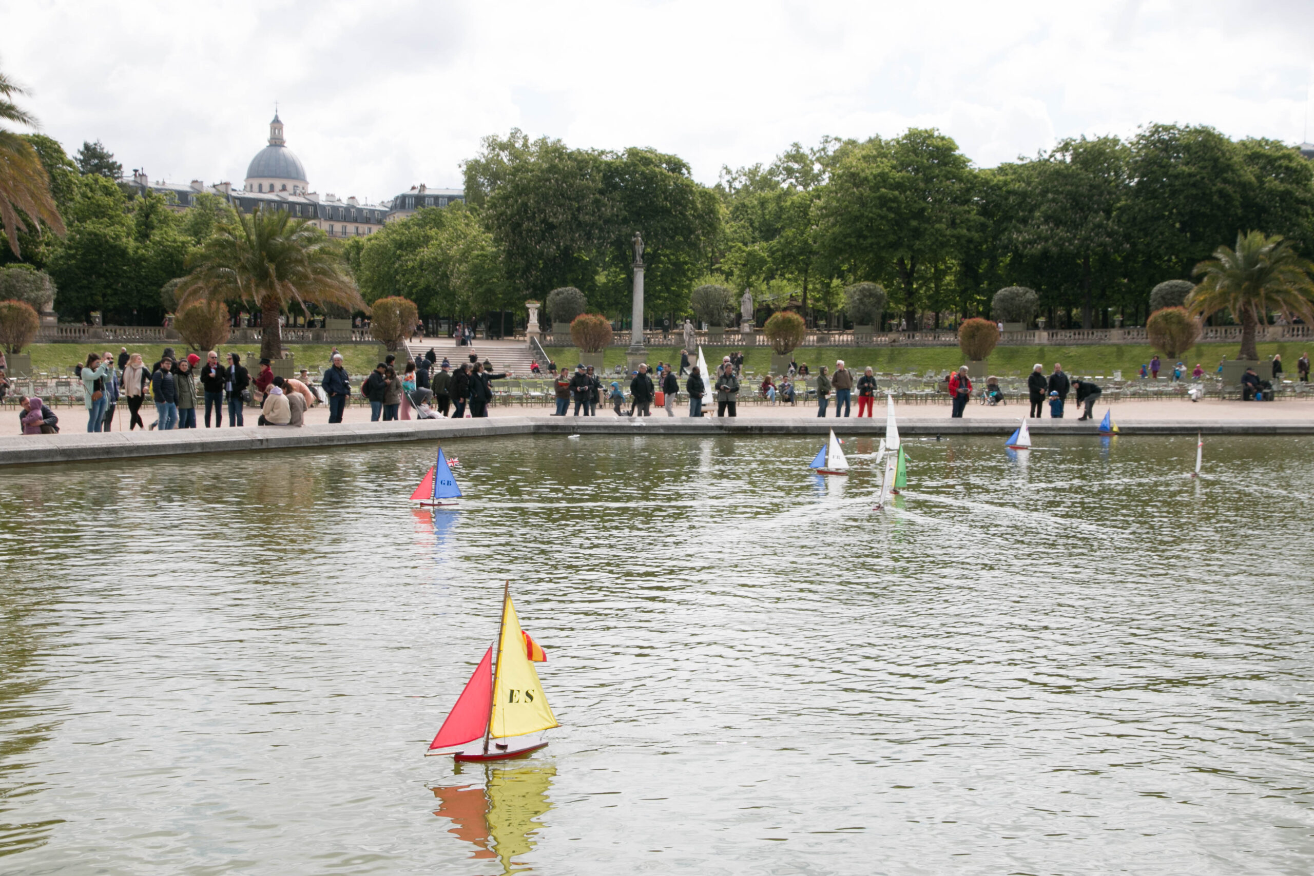 Toy sailboats at Jardin du Luxembourg, a fun thing for kids