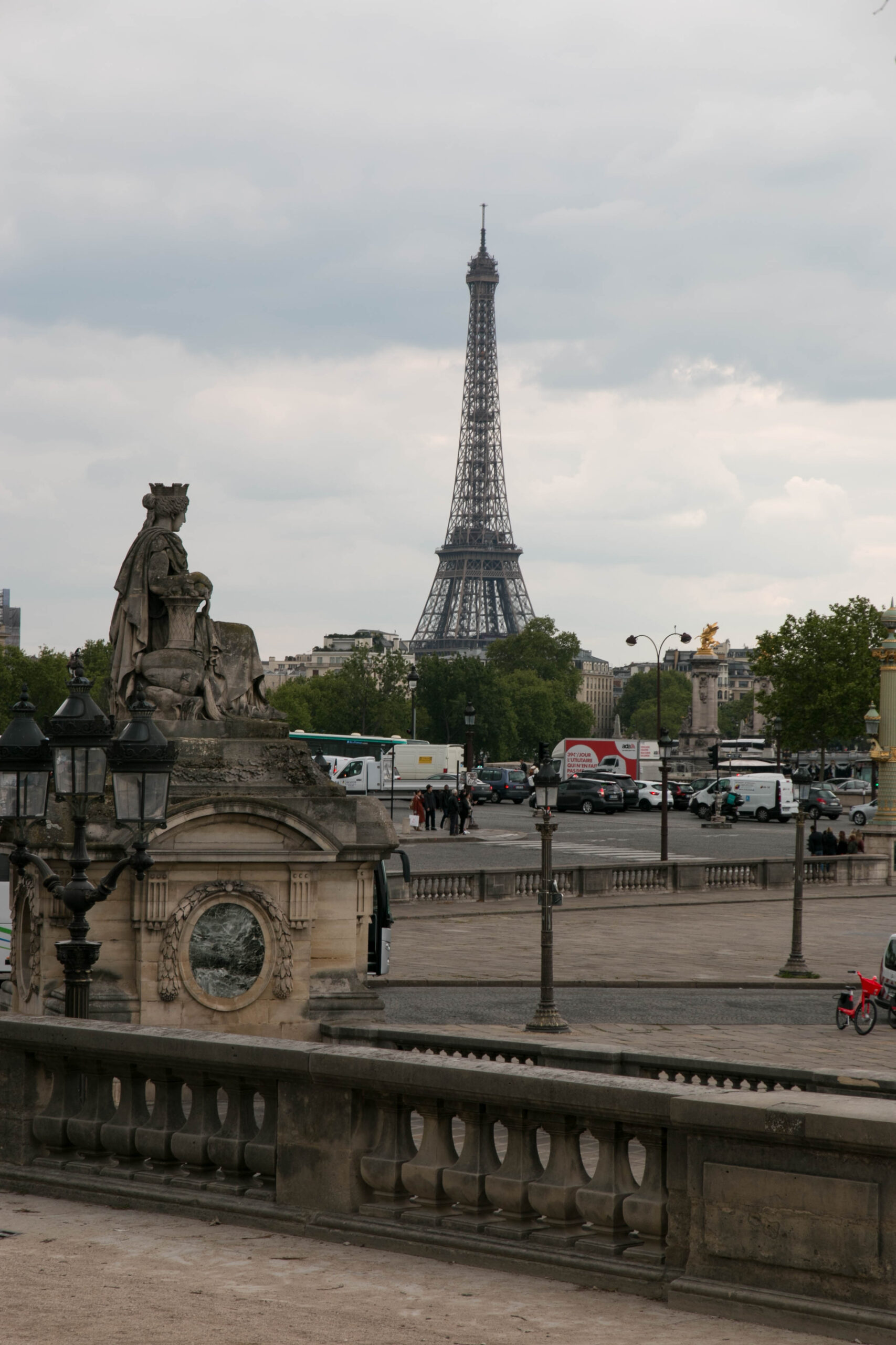 View of the Eiffel Tower from Jardin des Tuileries