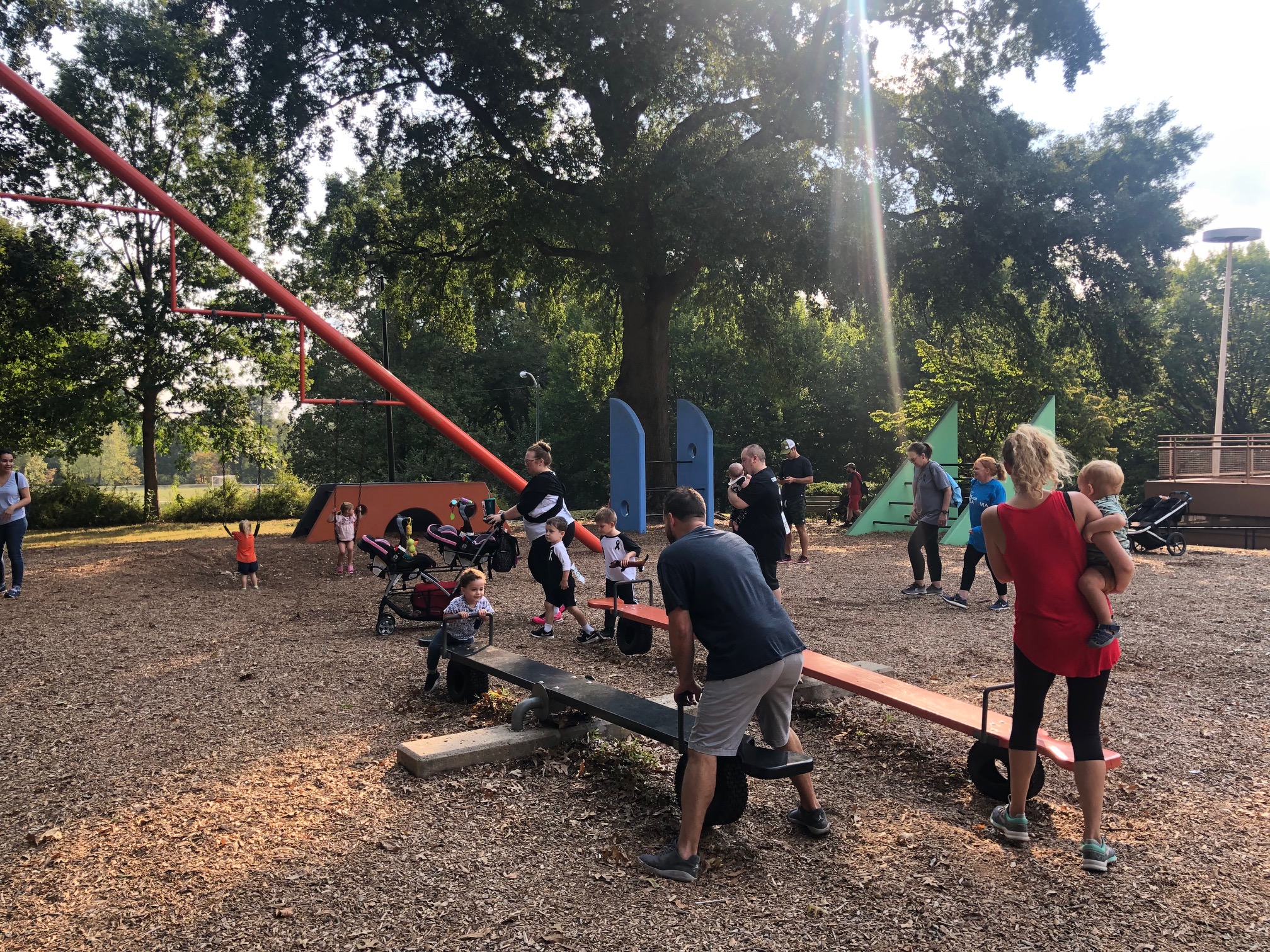 Playground in Piedmont Park, a great thing to do with toddlers in Atlanta