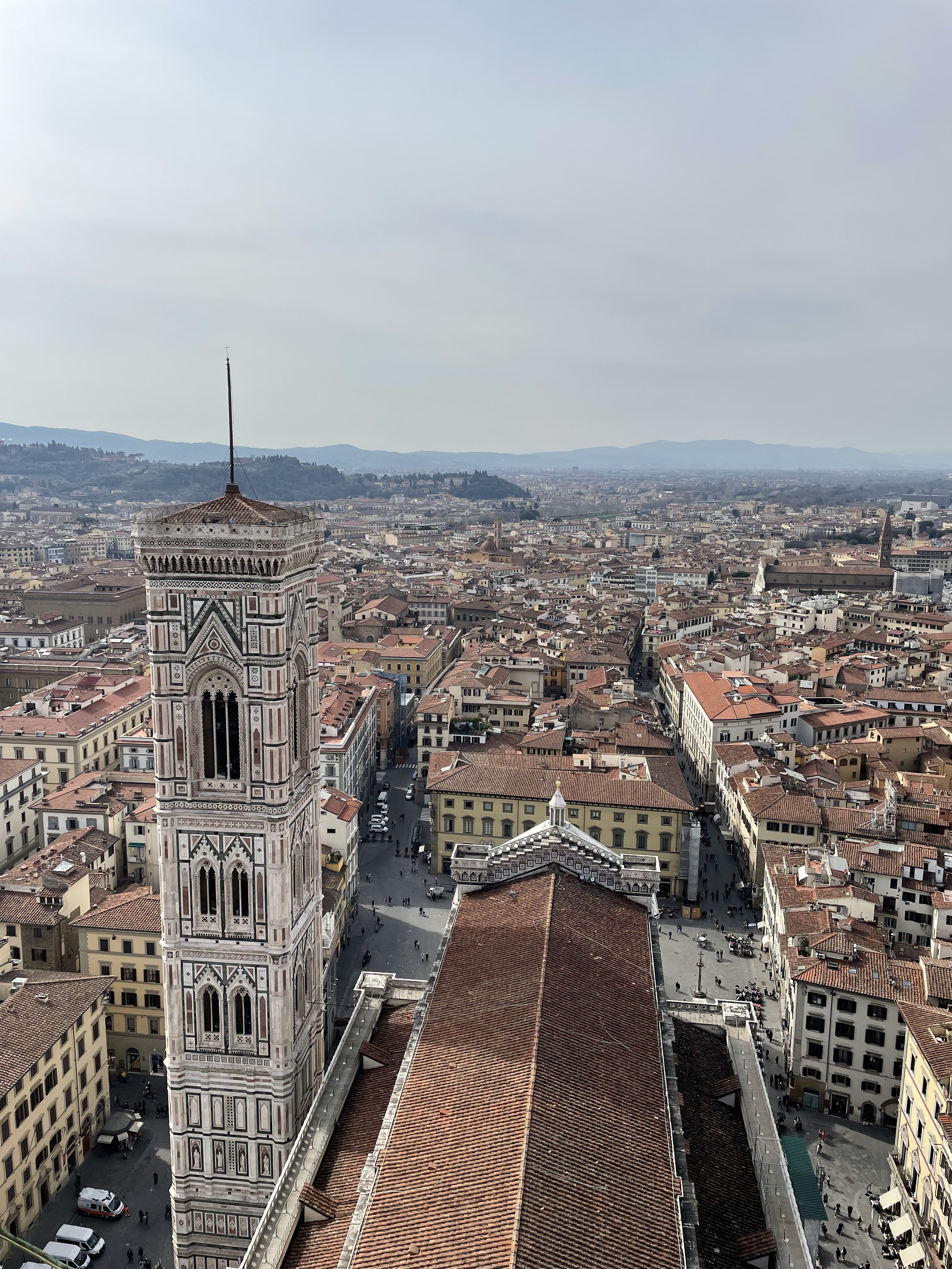 Views of Florence from the top of the Duomo