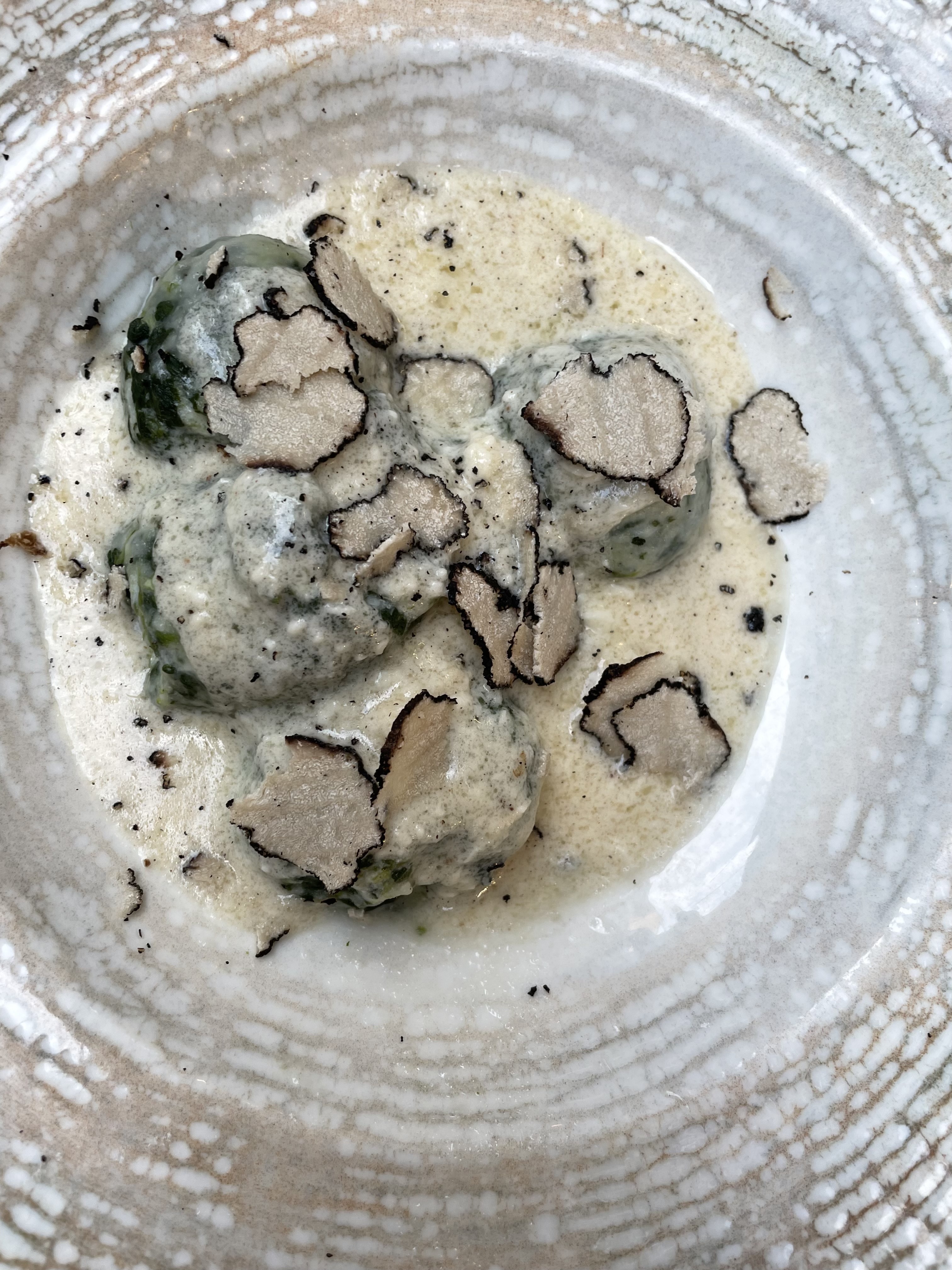 Gnocchi gnudi at Osteria del Borgo in Florence