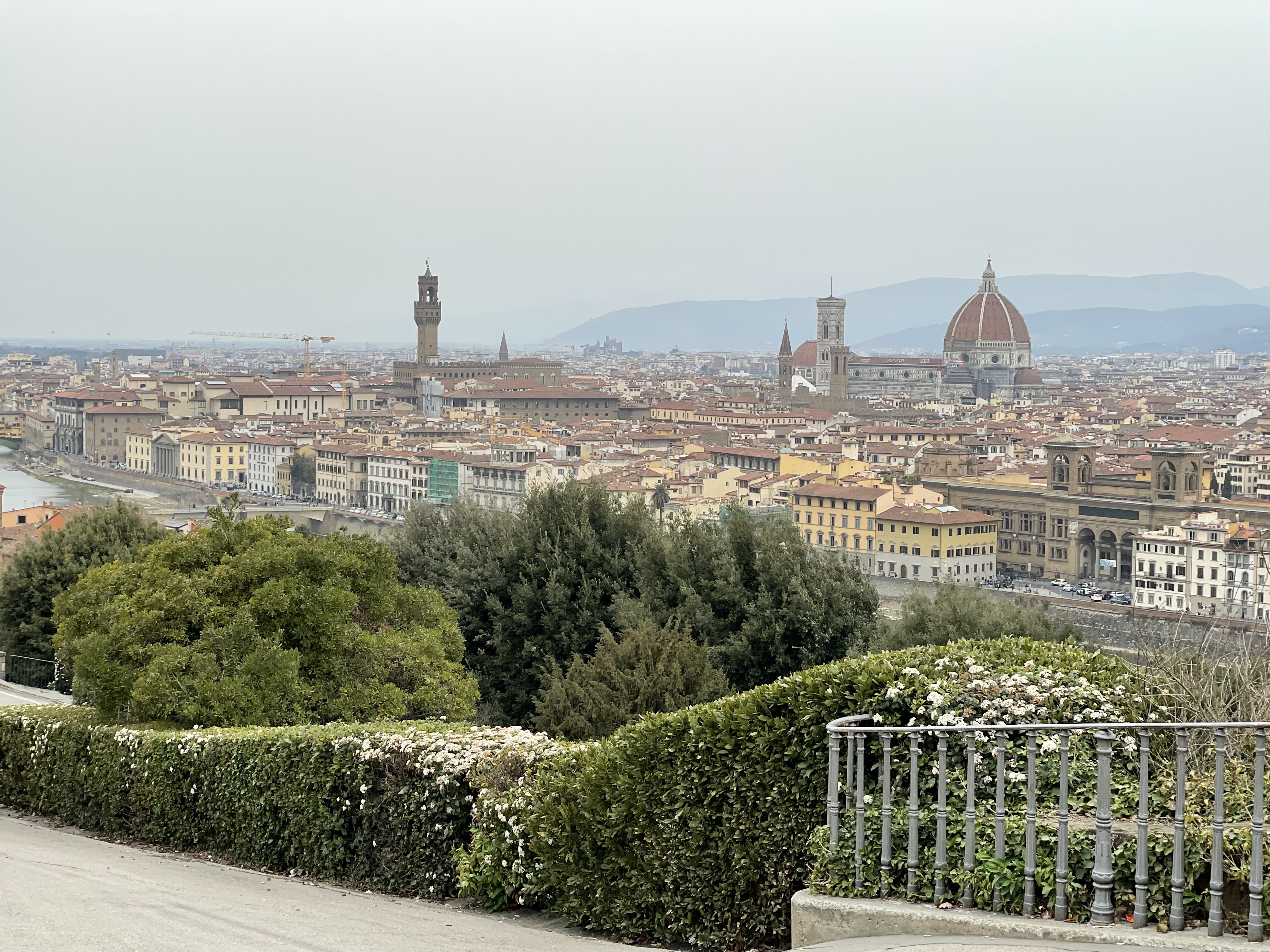 View of Florence from Piazza Michaelangelo - a popular spot from which to watch the sunset