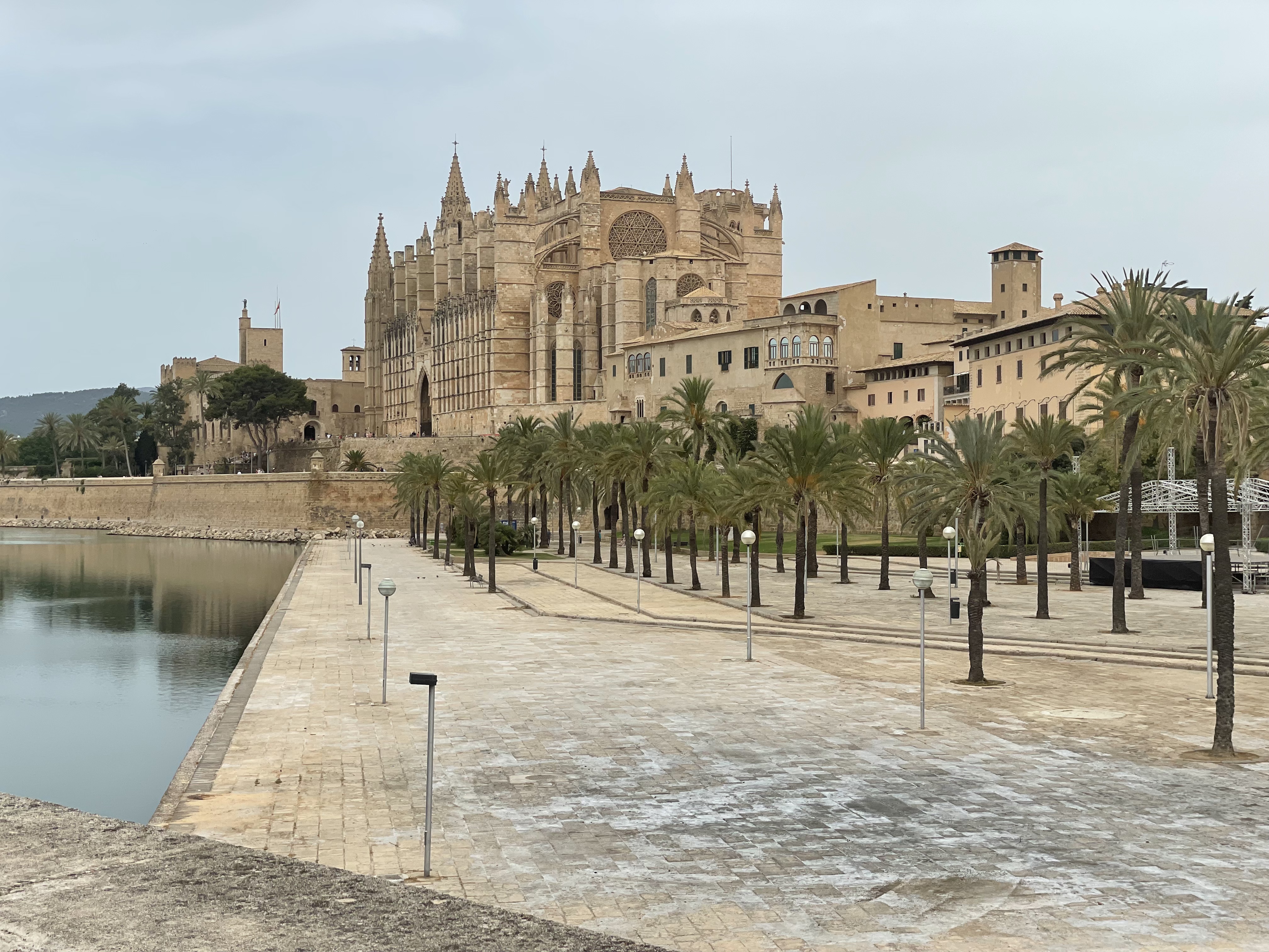 Another view of the cathedral in Palma de Mallorca