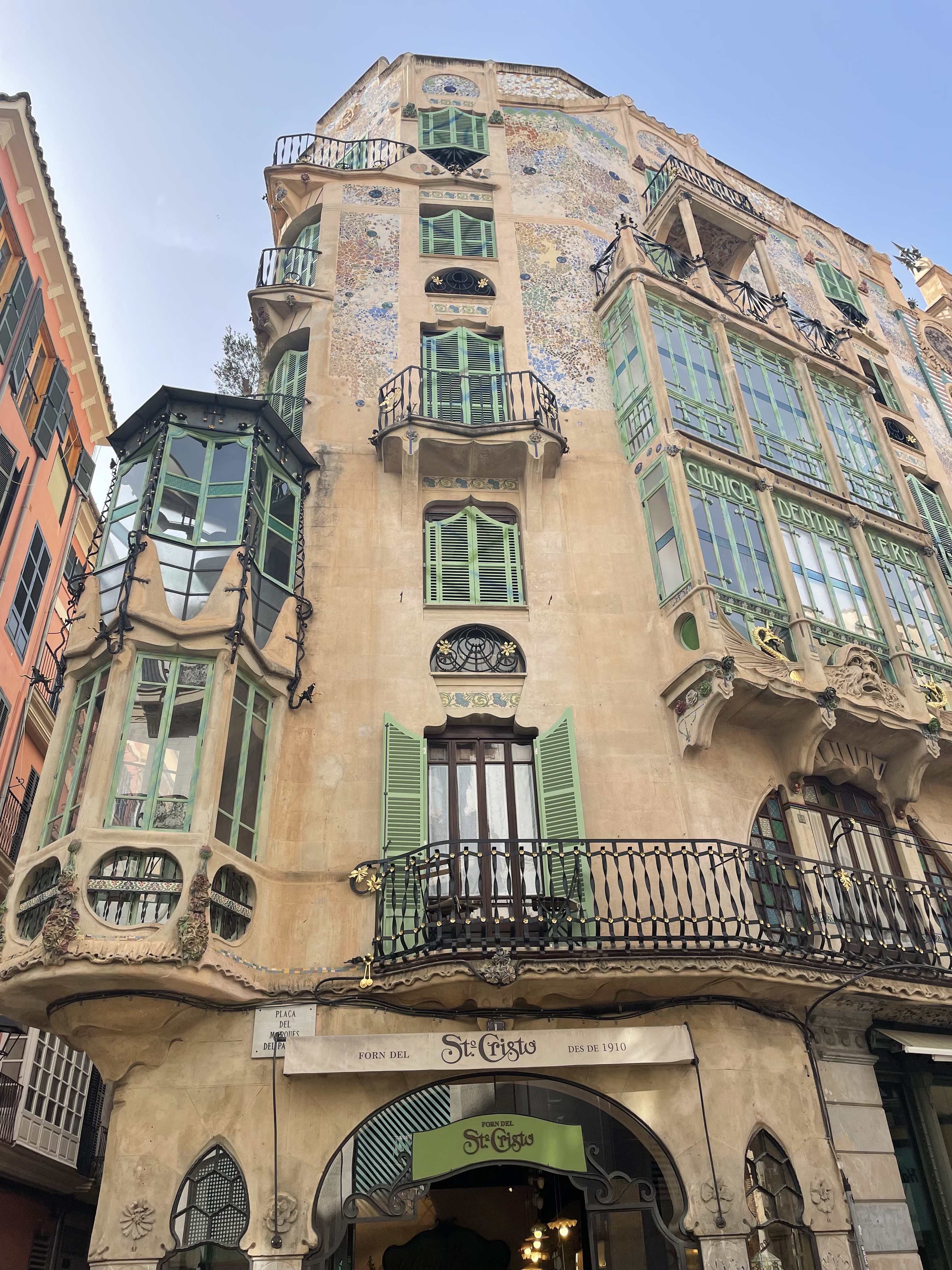 Gaudi-inspired buildings in Palma de Mallorca