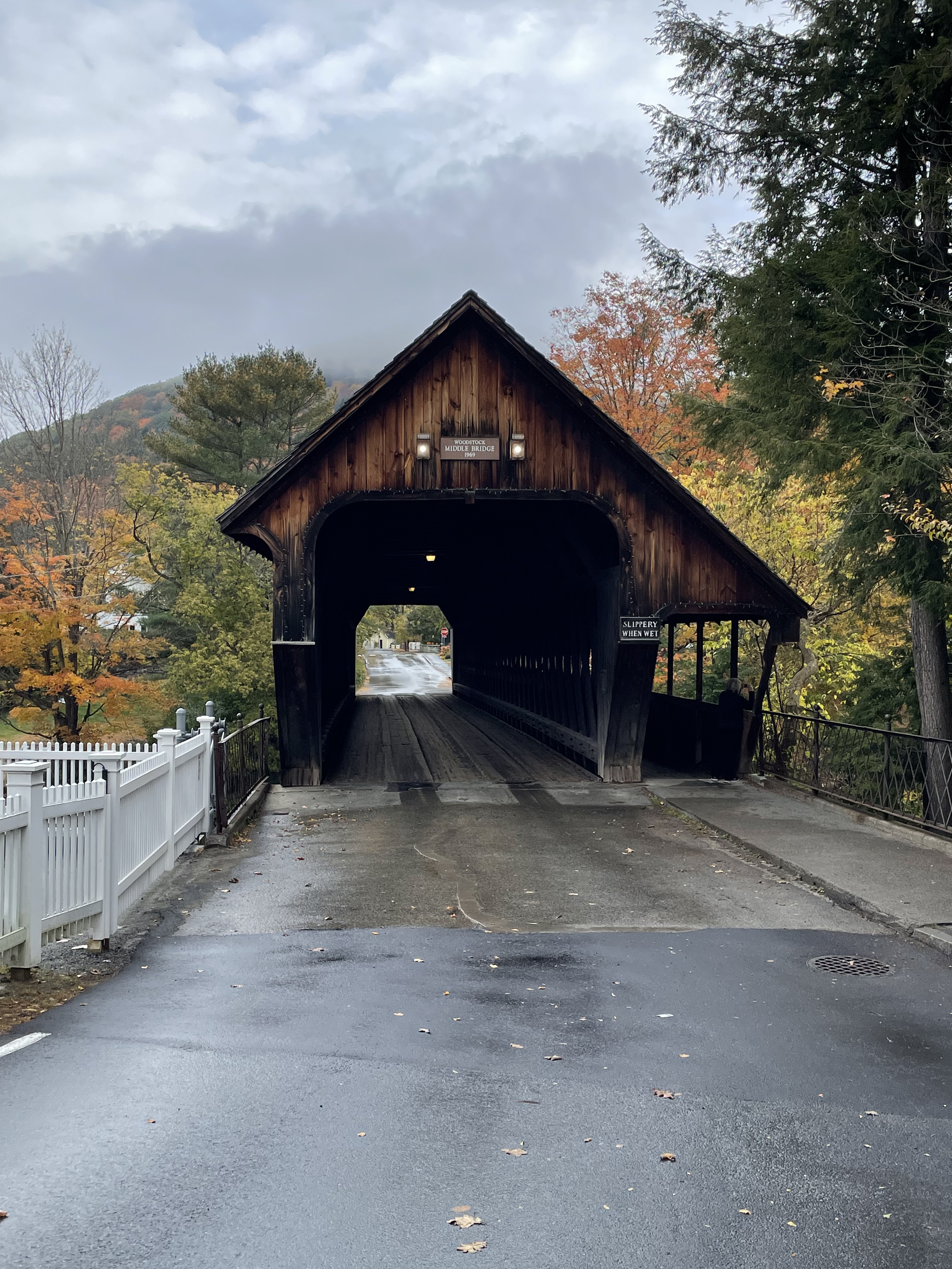 Covered bridge in Woodstock, Vermont
