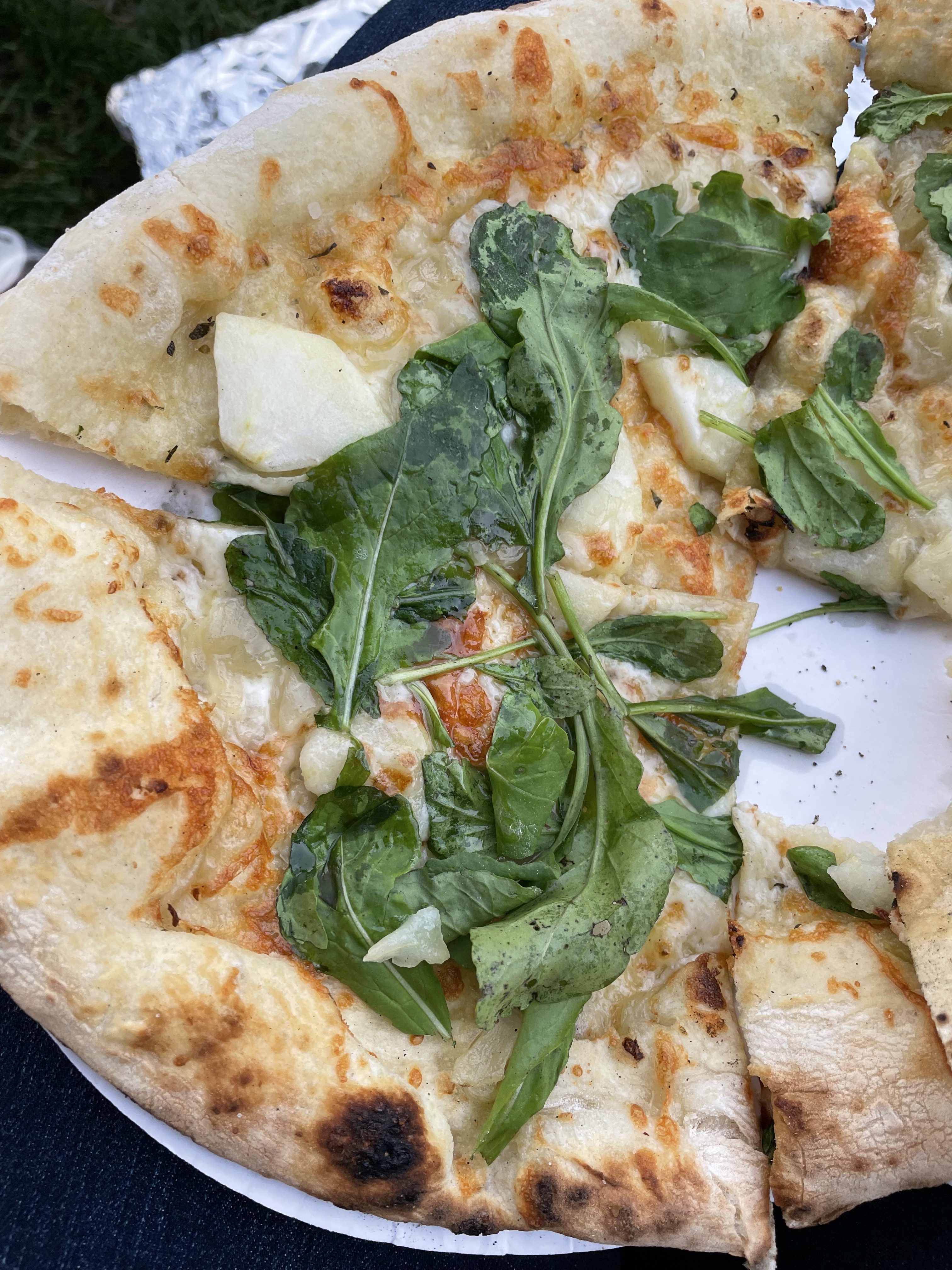 Pizza from the Woodstock farmer's market