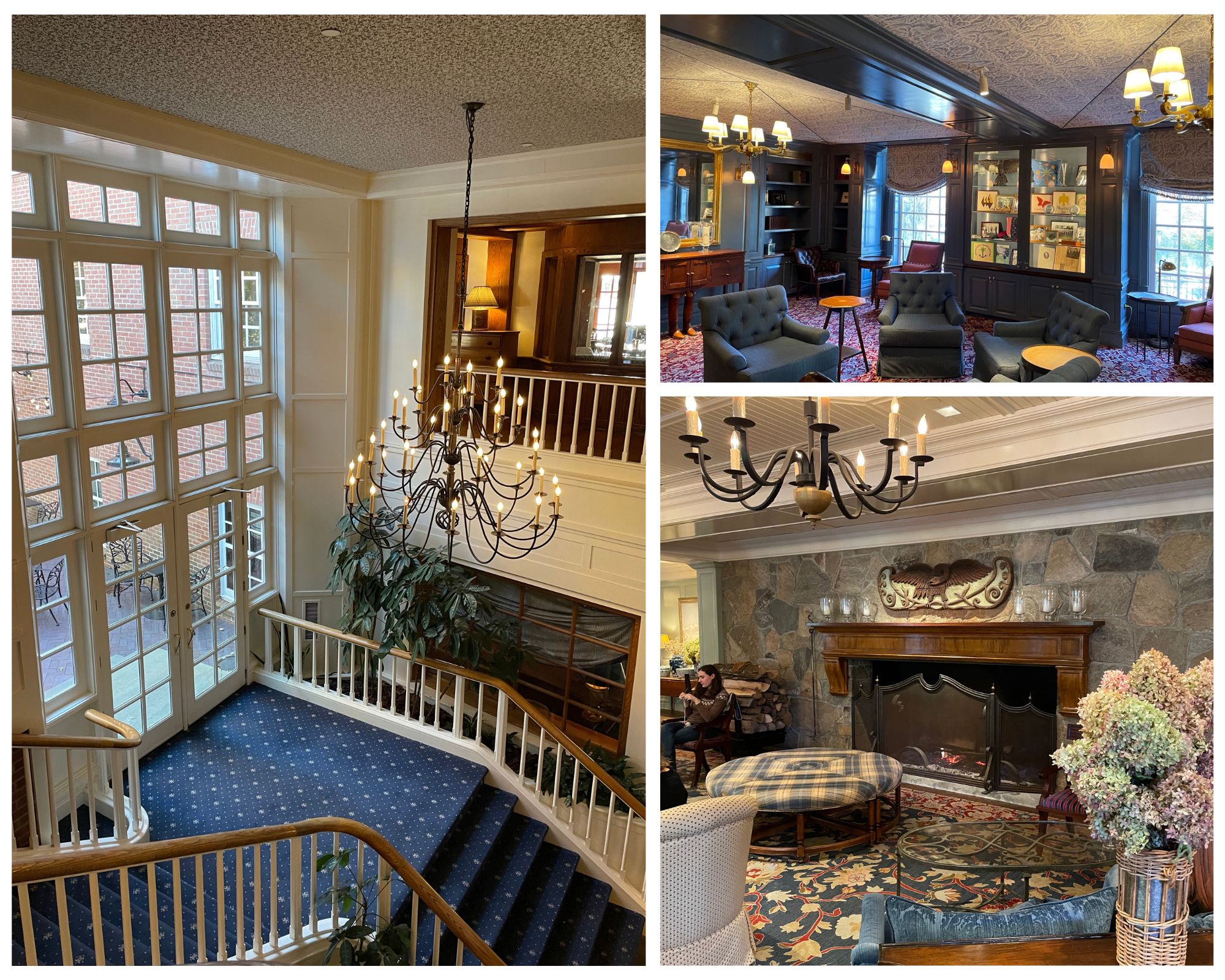 Interior shots of the Woodstock Inn & Resort