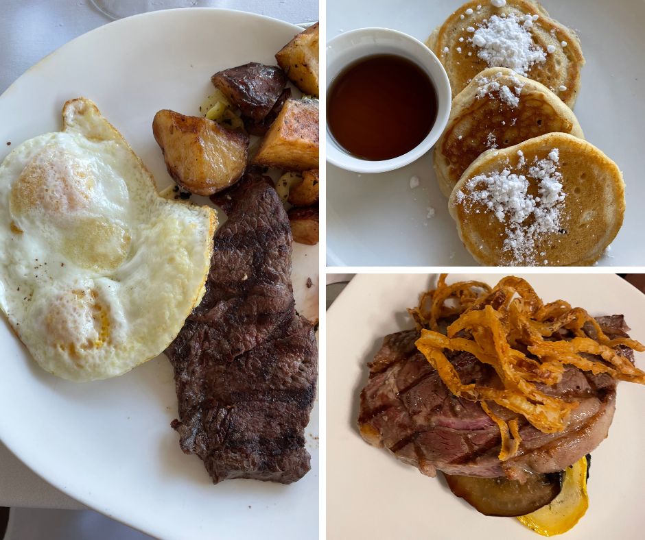 Food at Schooner's restaurant, Beaches Turks and Caicos