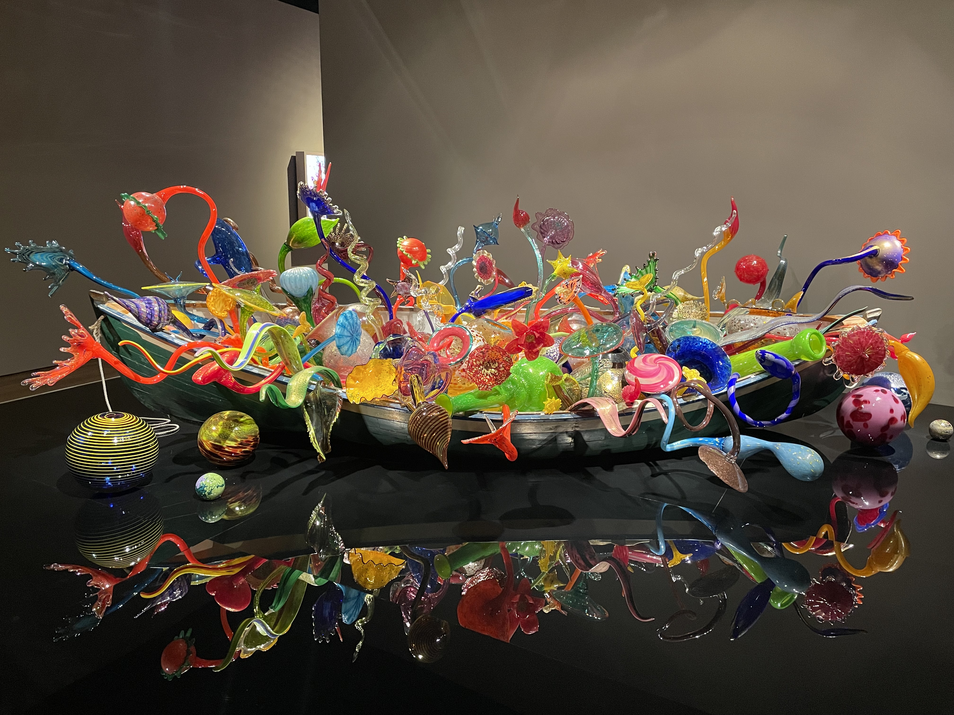 Chihuly sculptures at the Oklahoma Museum of Art