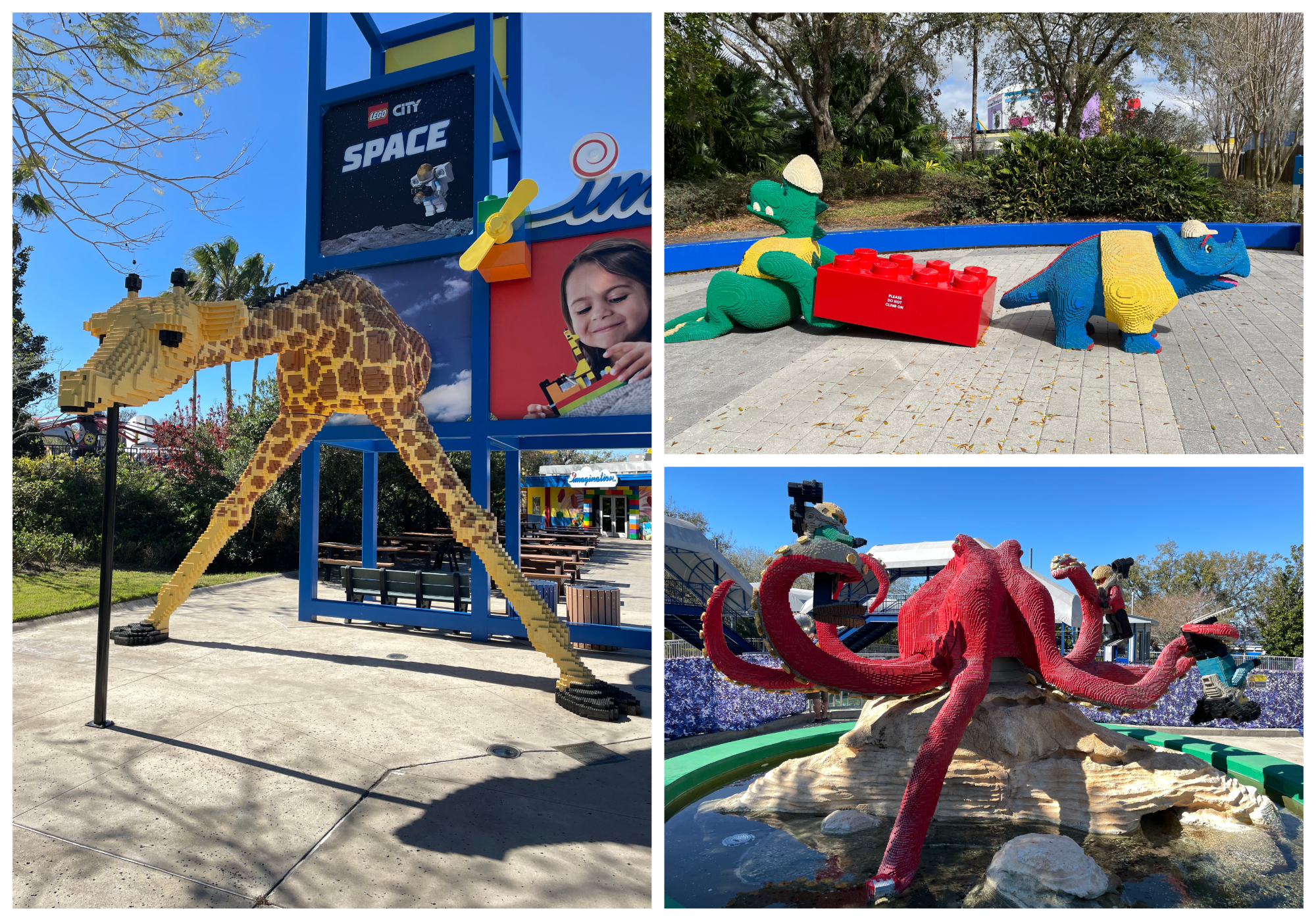 Lego sculptures at Legoland Florida