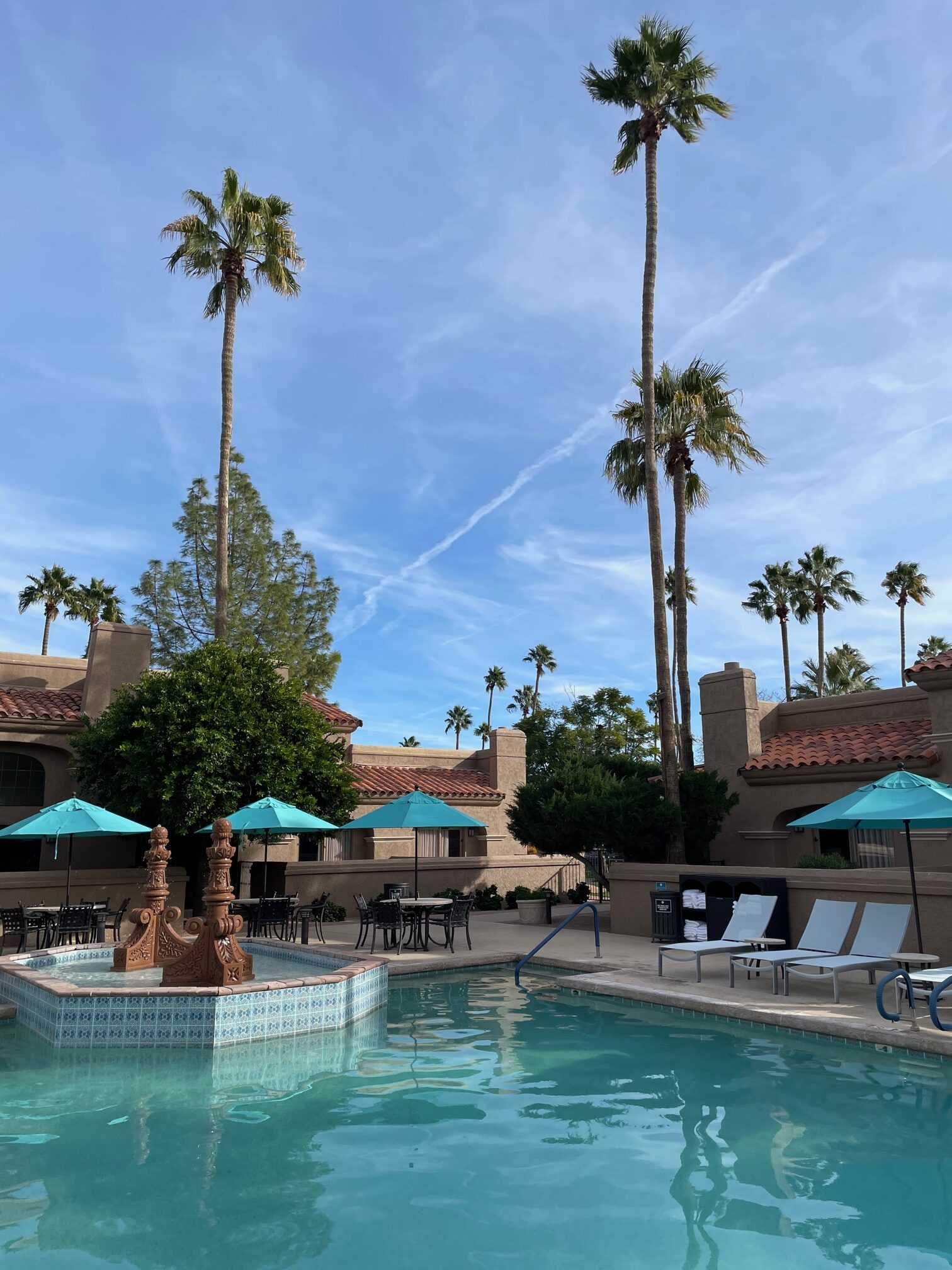 Pool area at Scottsdale Plaza Resort and Villas