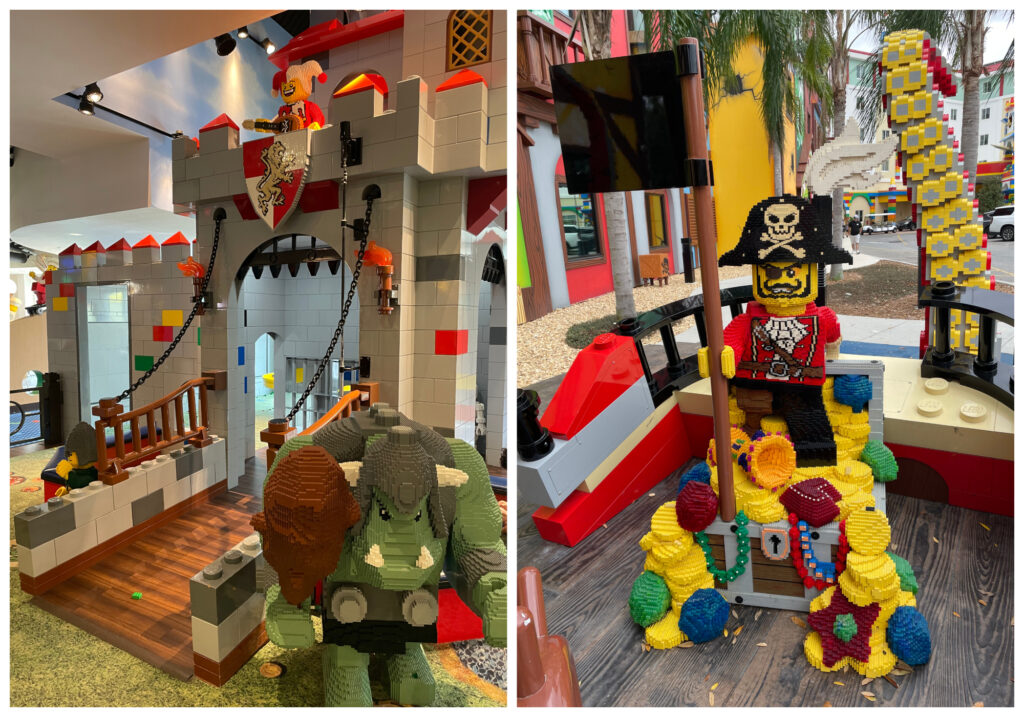 Themed play areas at Legoland Hotel Florida
