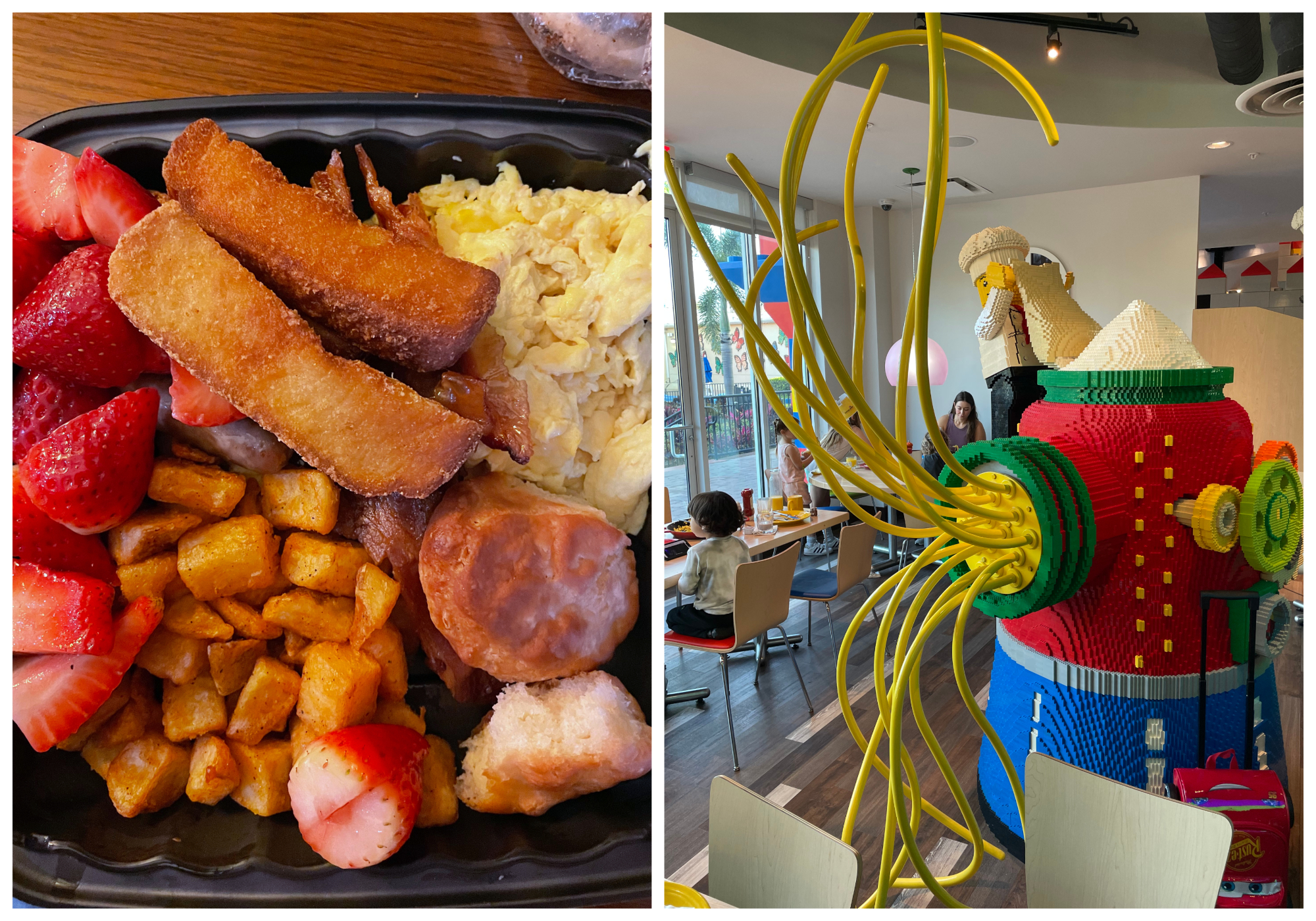 Breakfast at Brick's Restaurant at the Legoland Hotel in Florida