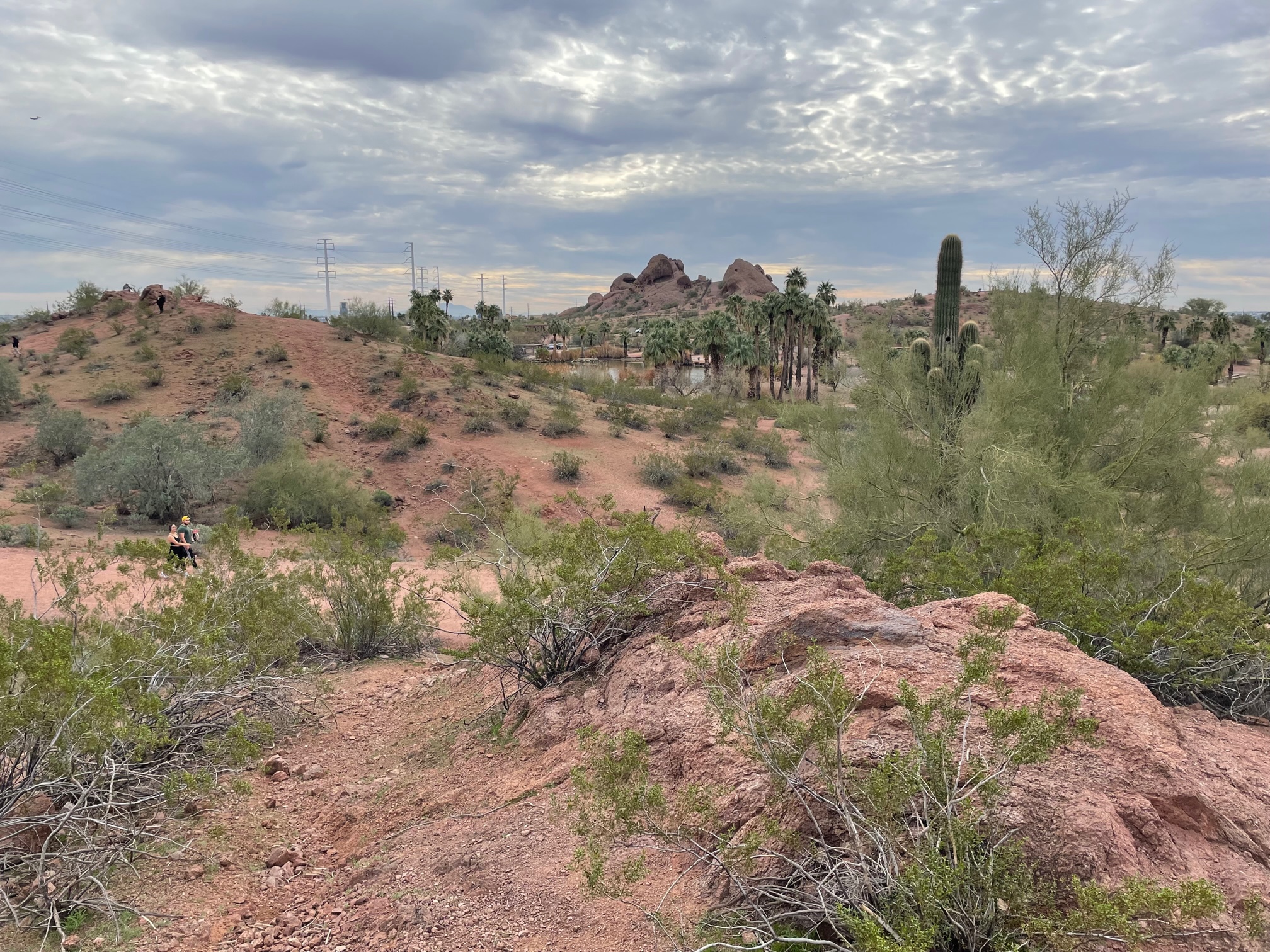 Desert views from the top of Hole in the Rock