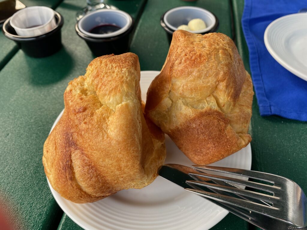 Popovers at the Asticou Inn restaurant