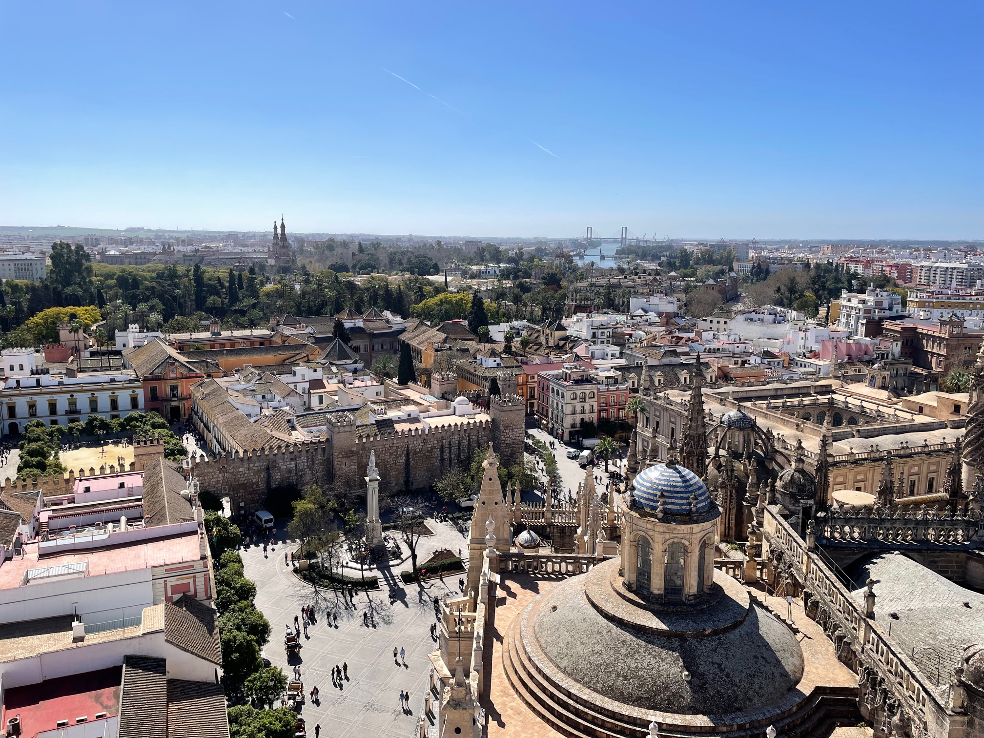 Views from the Giralda (Bell Tower) of Seville's Cathedral