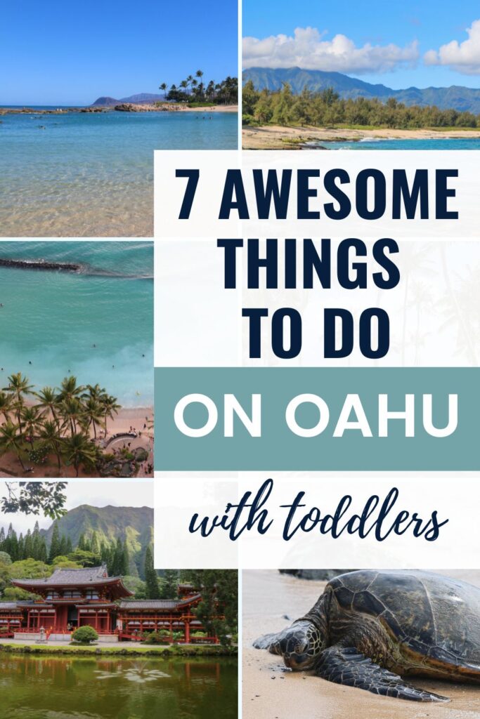 Pinterest pin for things to do on Oahu with toddlers