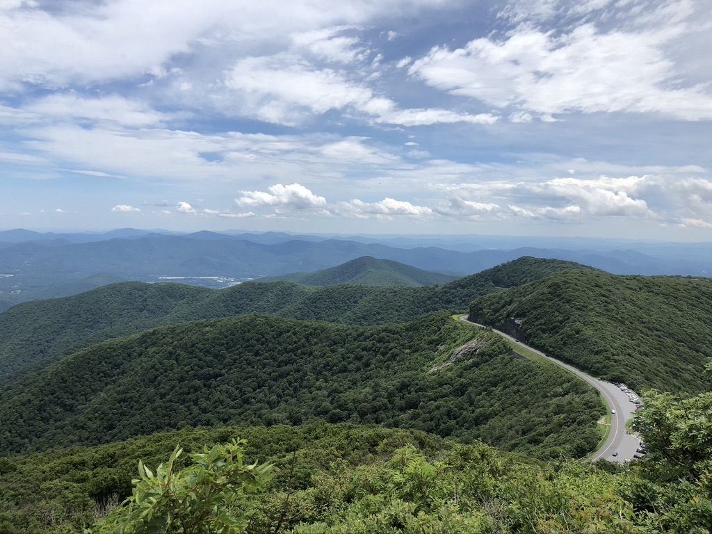 Craggy Pinnacle, which is right off the Blue Ridge Parkway and is one of the top hikes for families in the Asheville area