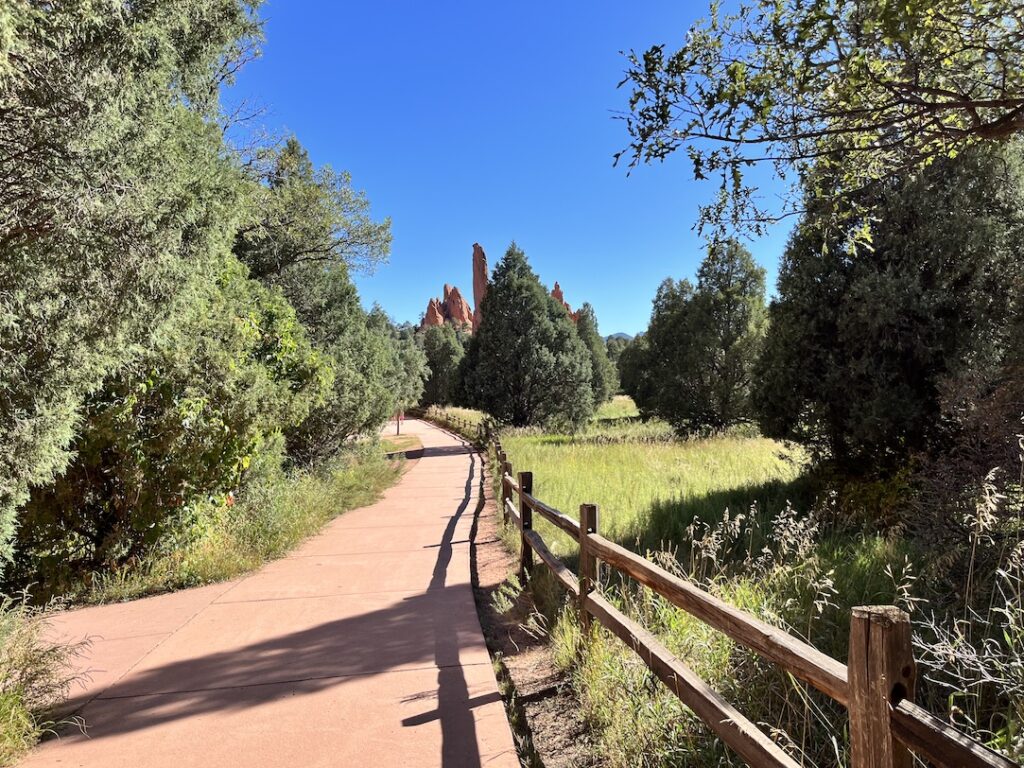Garden of the Gods in Colorado Springs has many nice walking trails