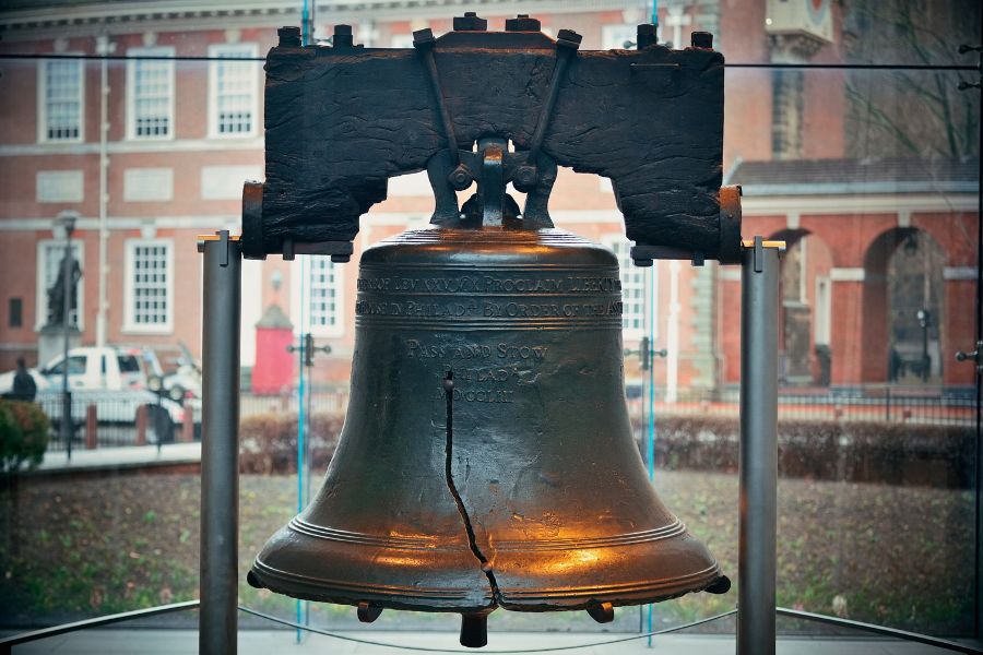 The Liberty Bell is an iconic Philadelphia tourist site.