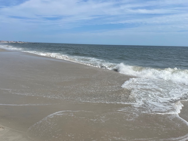 Cape May Beach in southern New Jersey, a popular summer destination for families with young children