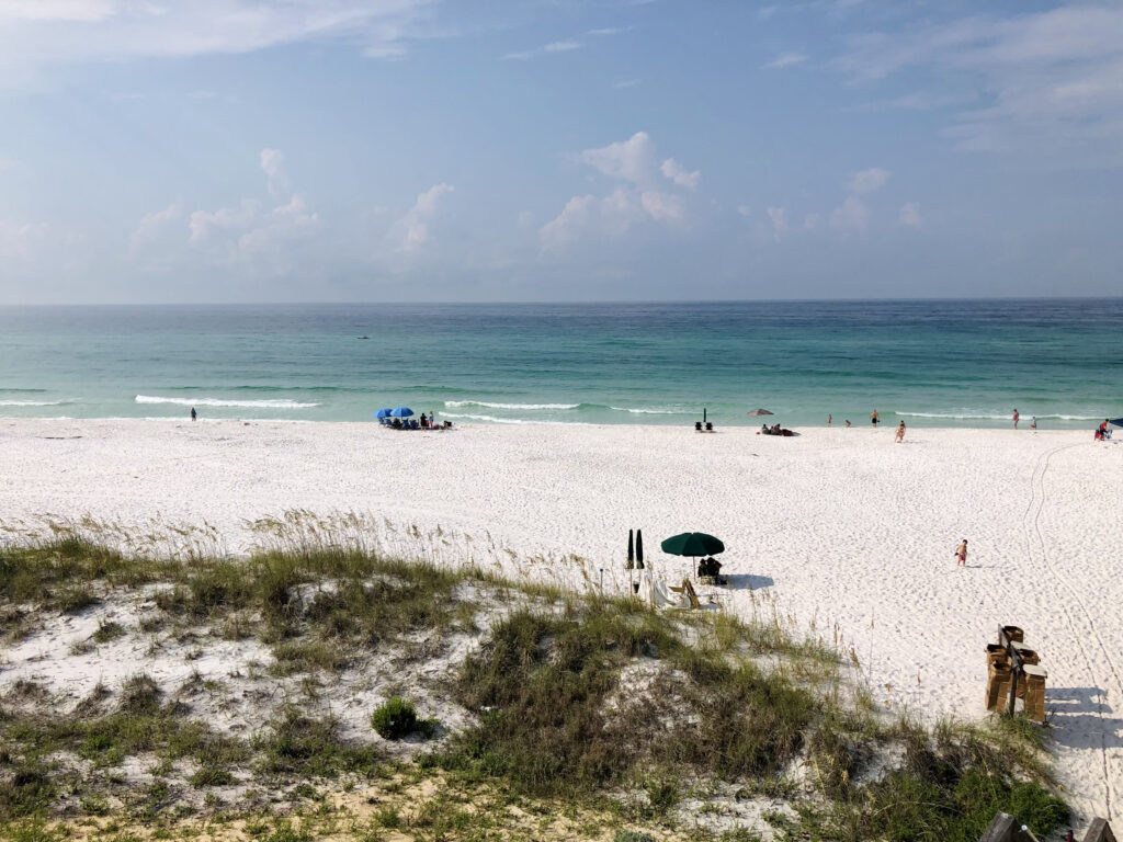 Miramar Beach on Florida's Emerald Coast, a great summer vacation spot for families with young kids