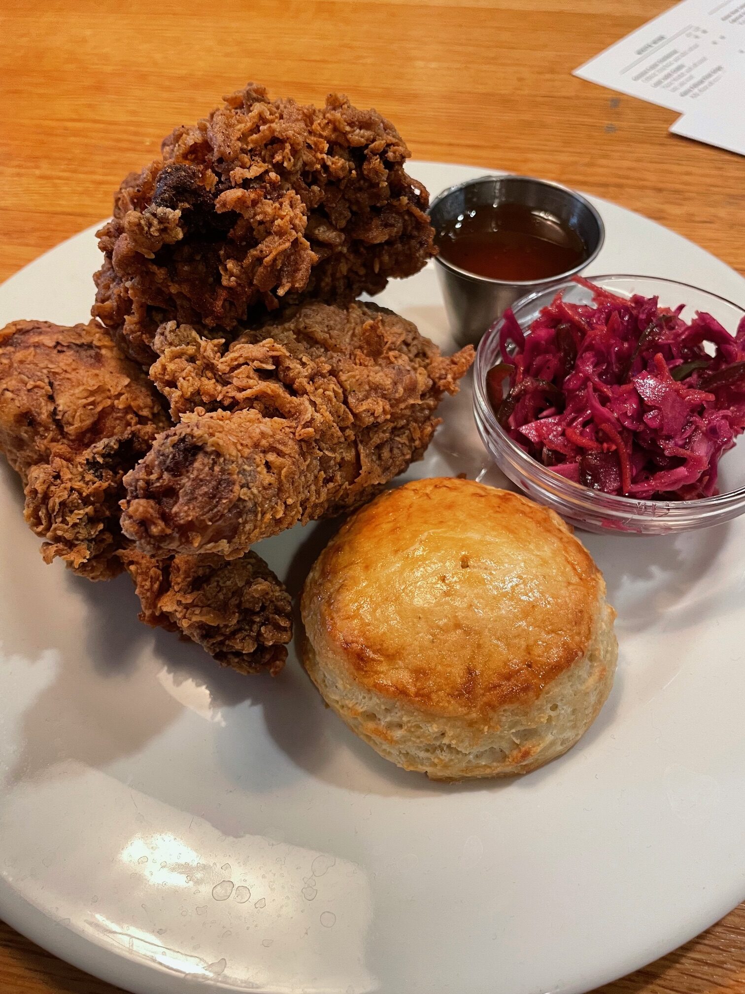 Fried chicken at The Horse & Plow restaurant at The American Club in Kohler