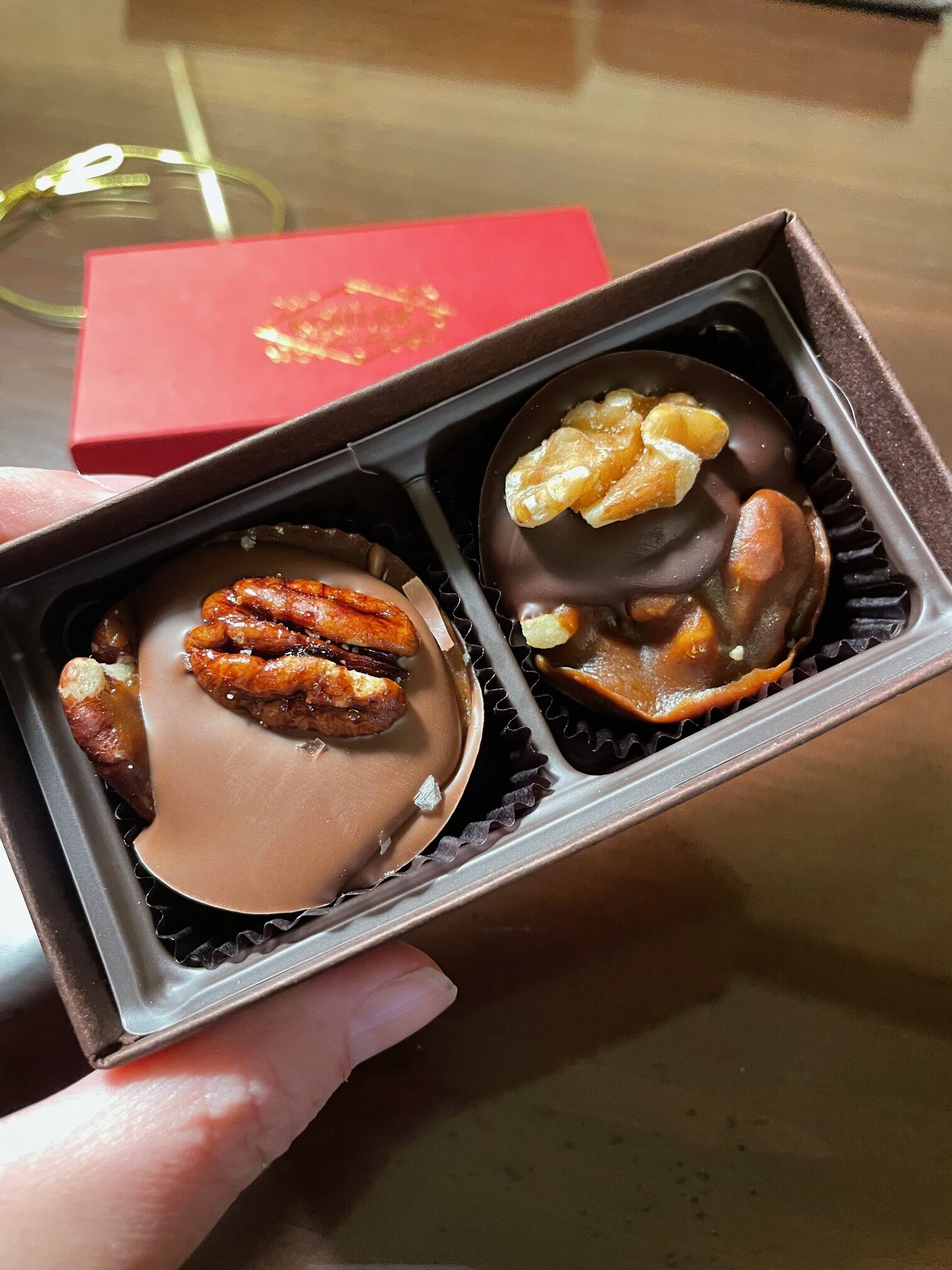 Kohler Chocolates in the room at The American Club