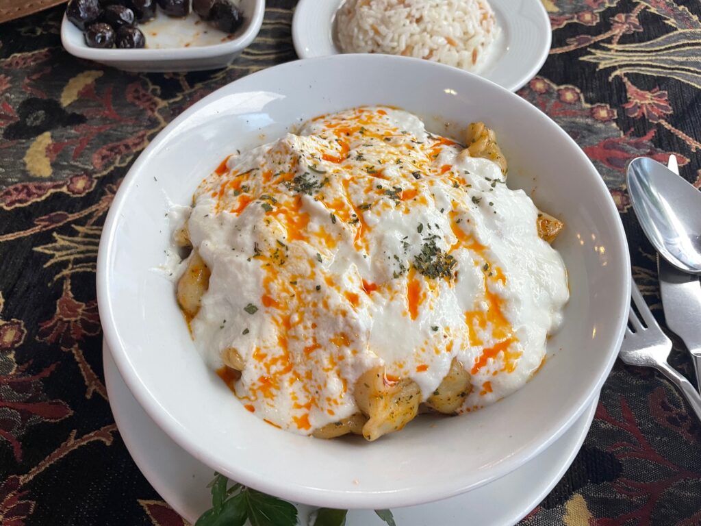 Turkish dumplings (manti)