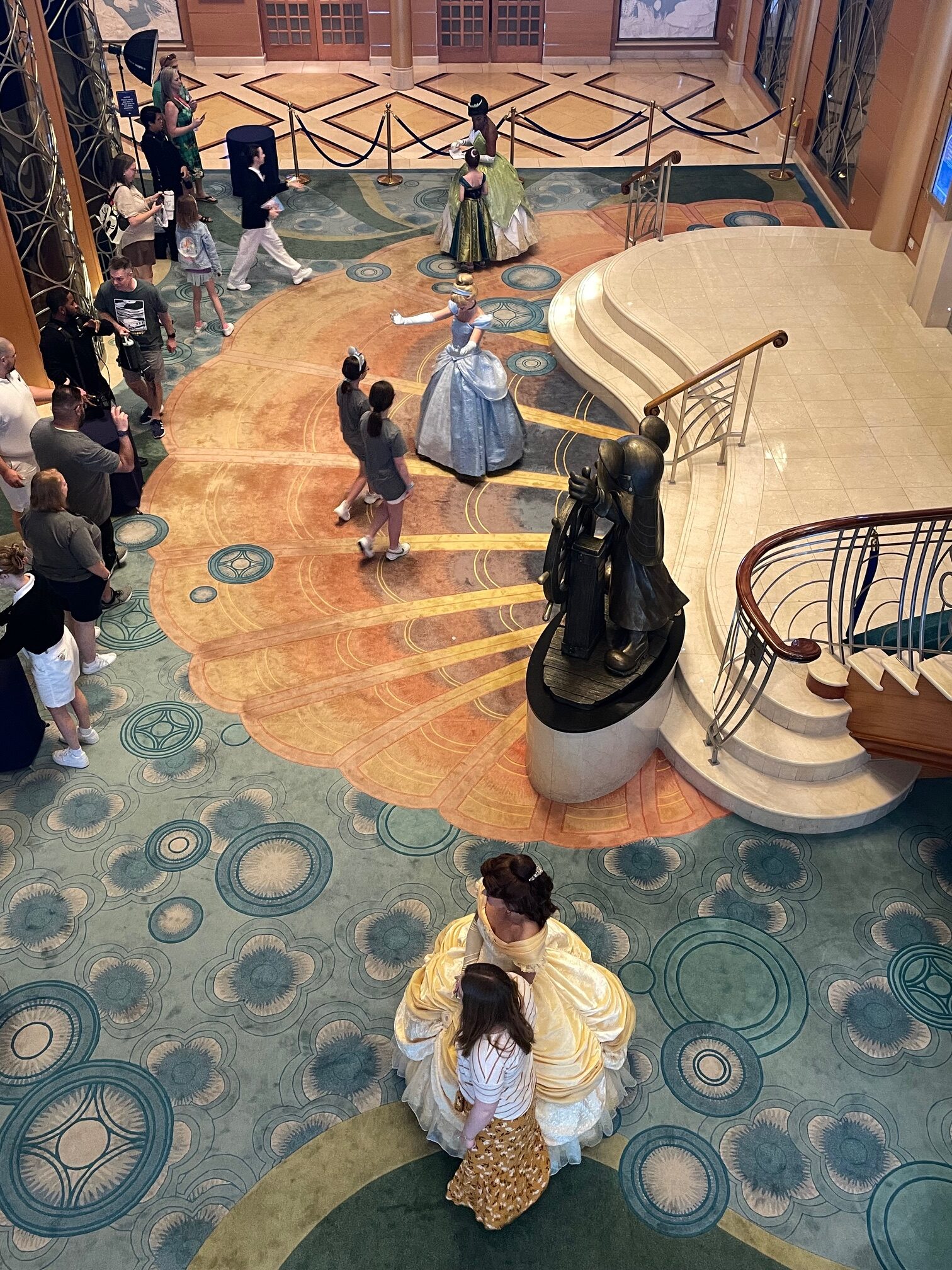 Royal Gathering of princesses on the Disney Magic