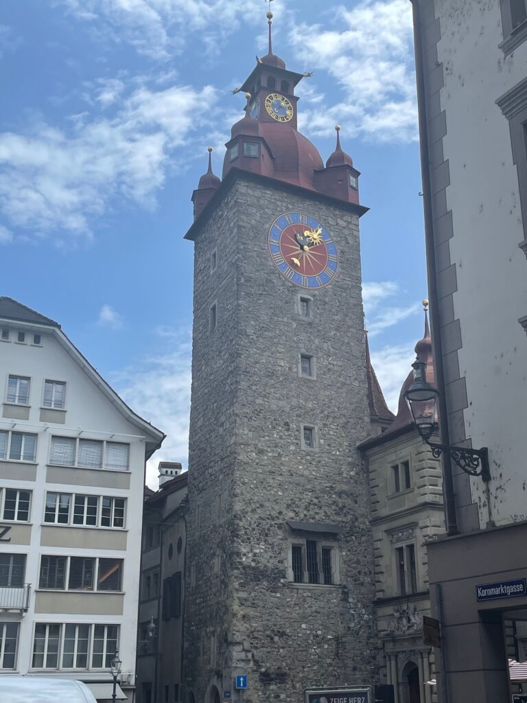 Rathausturm (Town Hall Tower) in Lucerne's Old Town