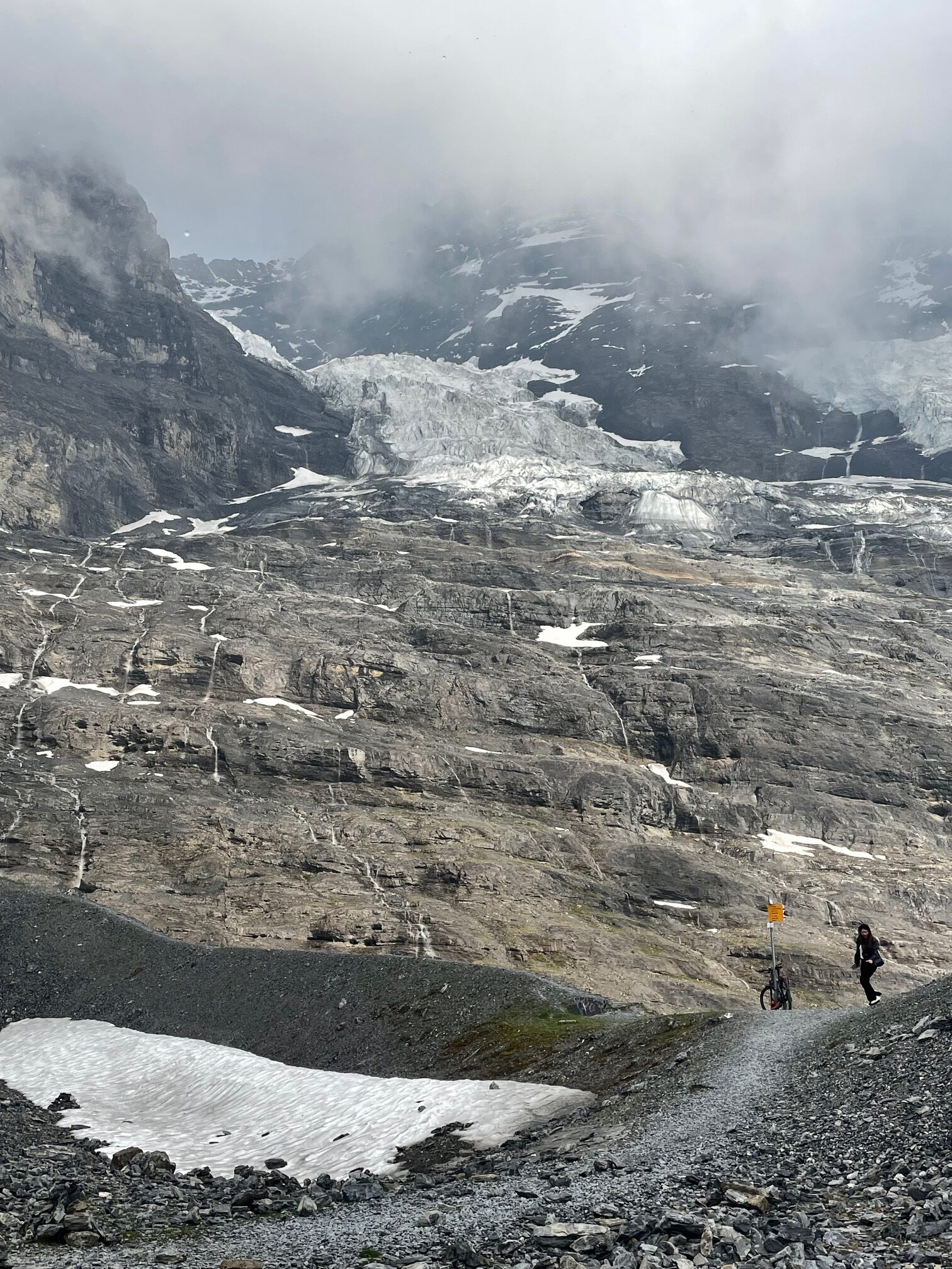 Up close views of the Eiger Glacier from Eigergletscher station
