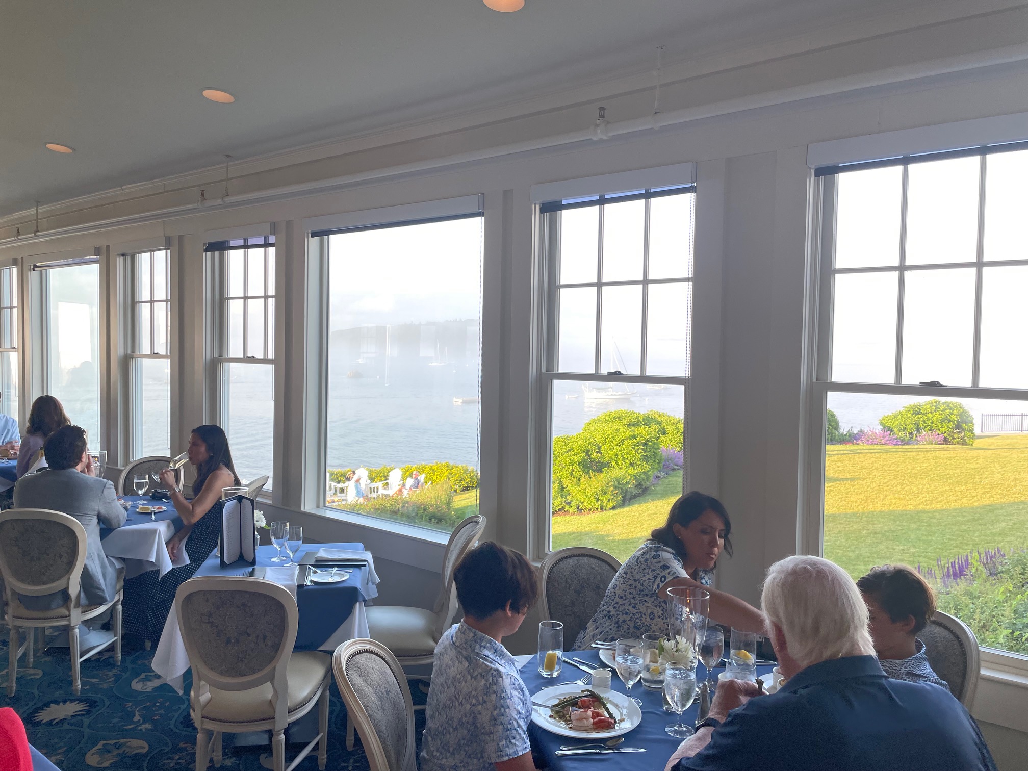 The Reading Room restaurant at the Bar Harbor Inn
