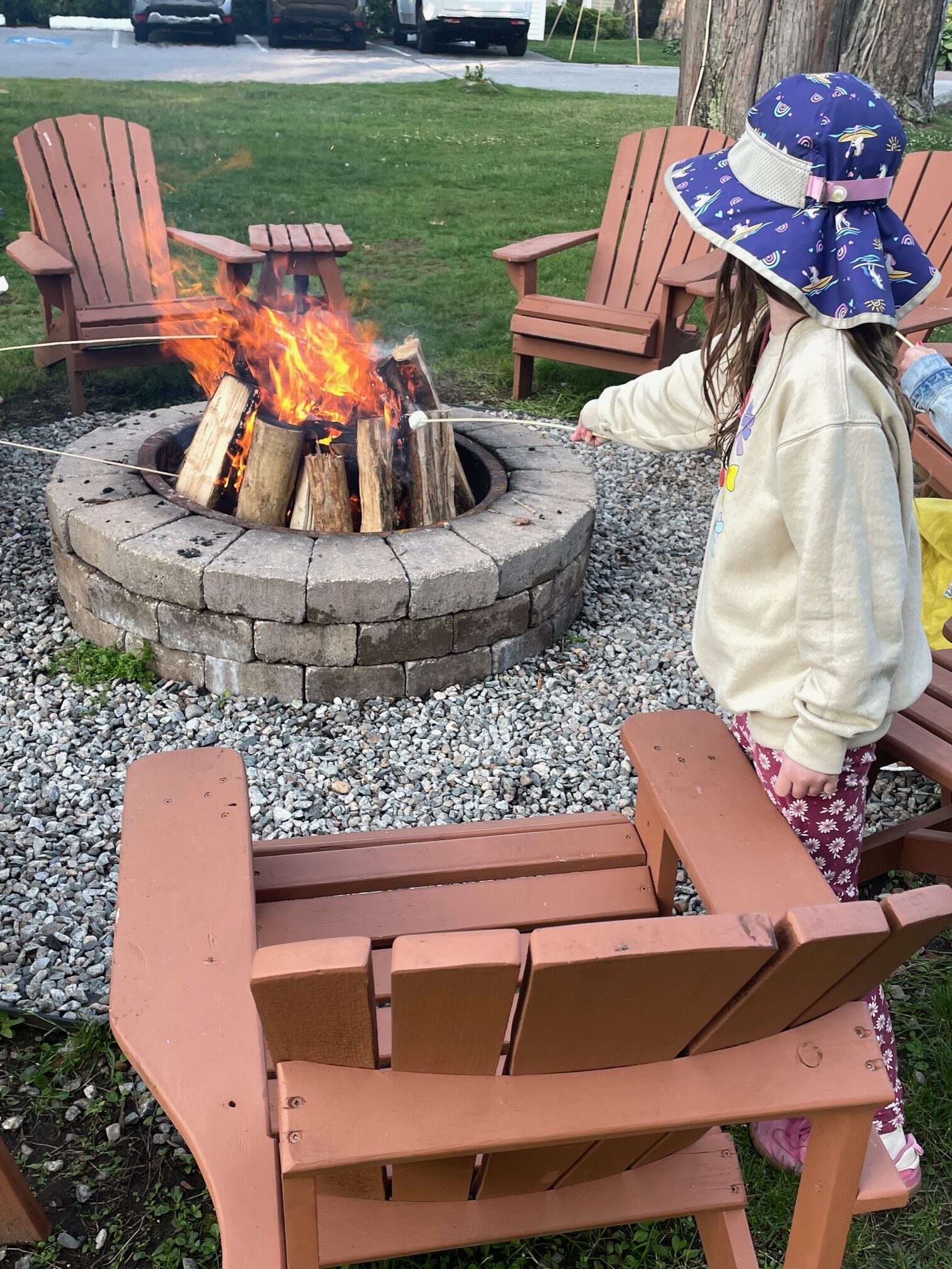 Complimentary s'mores every evening at the Bar Harbor Inn