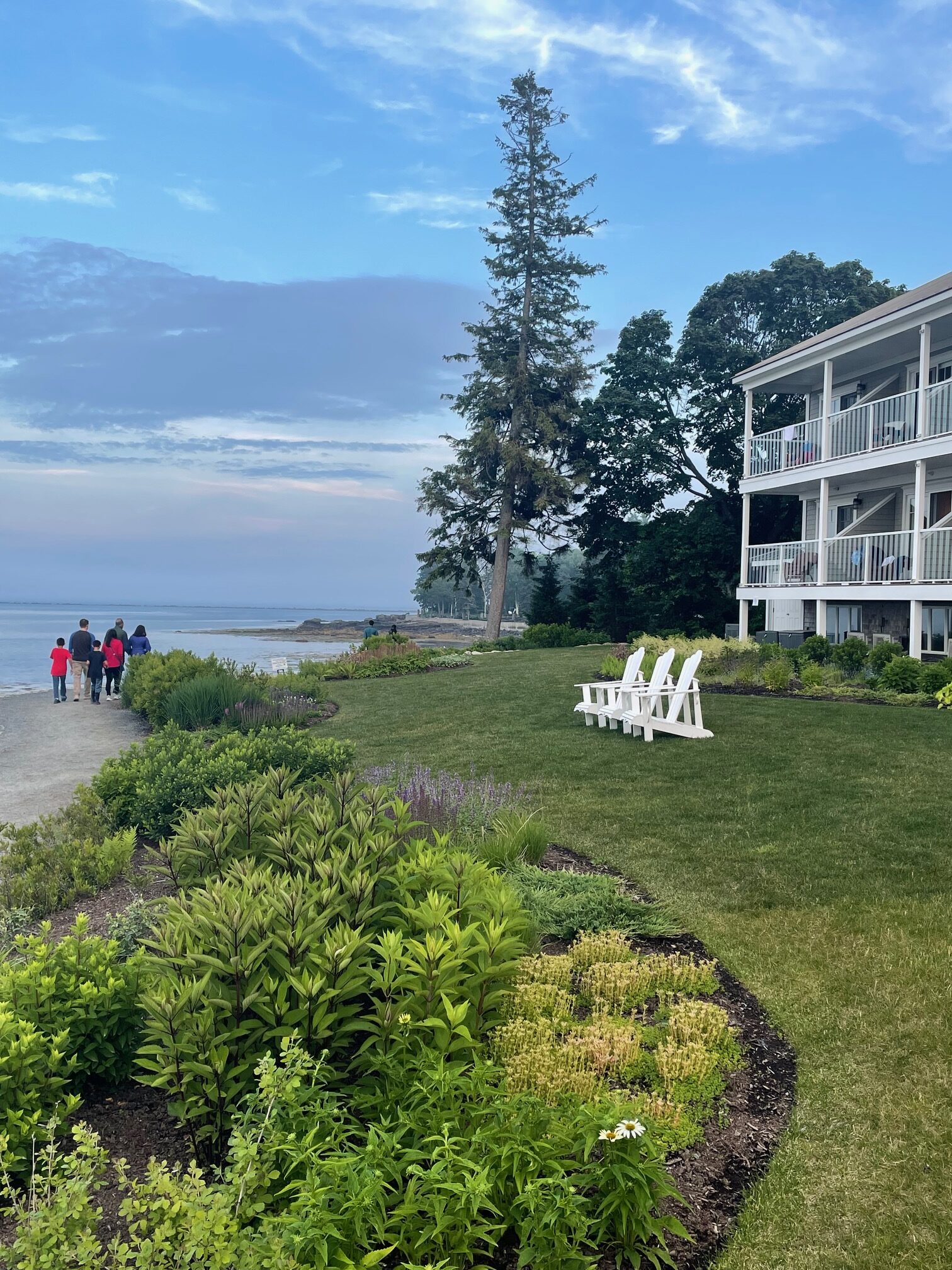 Bar Harbor Inn overlooking the Bar Harbor Shore Path, one of my favorite things to do in Bar Harbor with kids