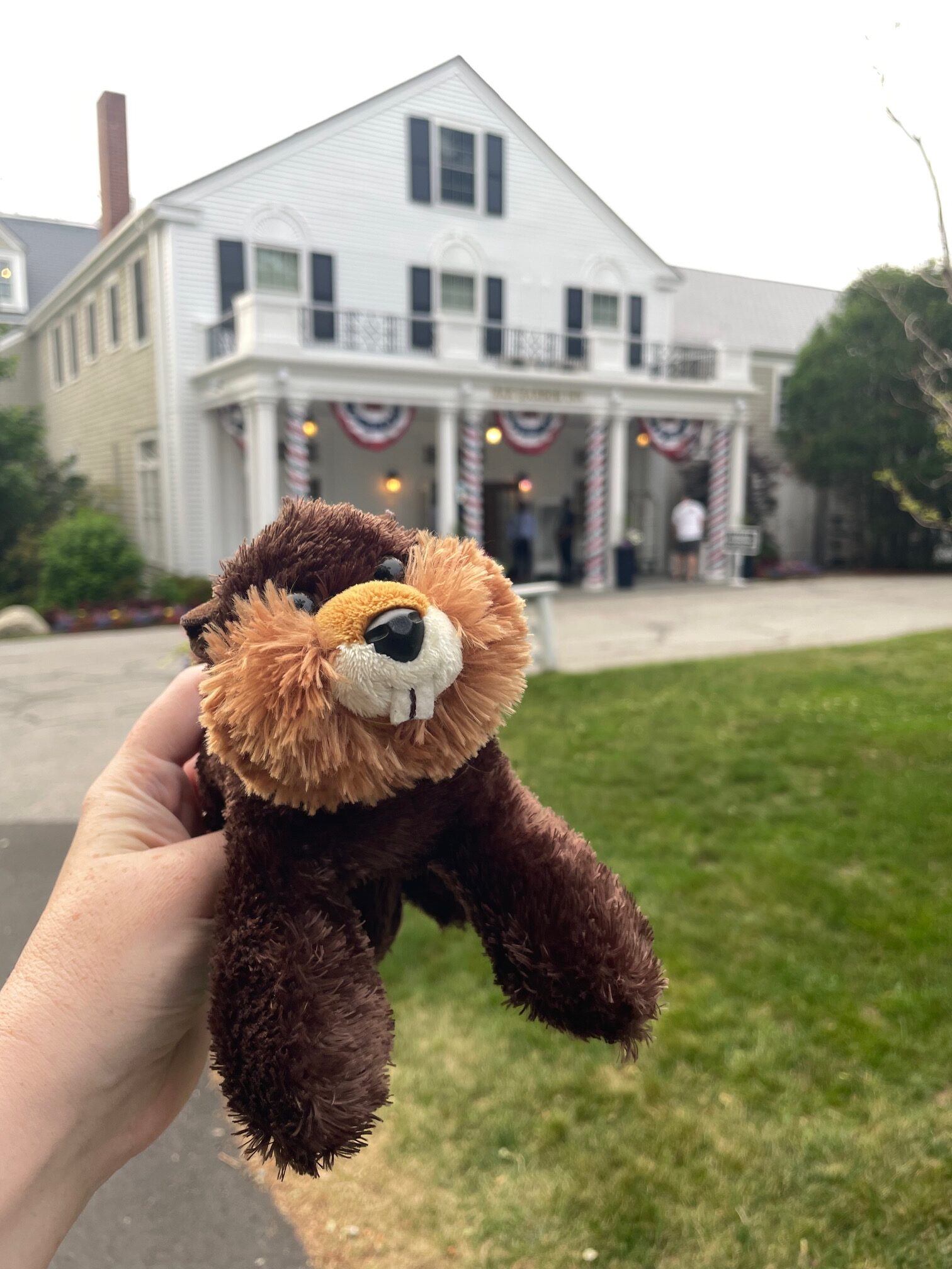 Stuffed beaver given to children visiting the Bar Harbor Inn