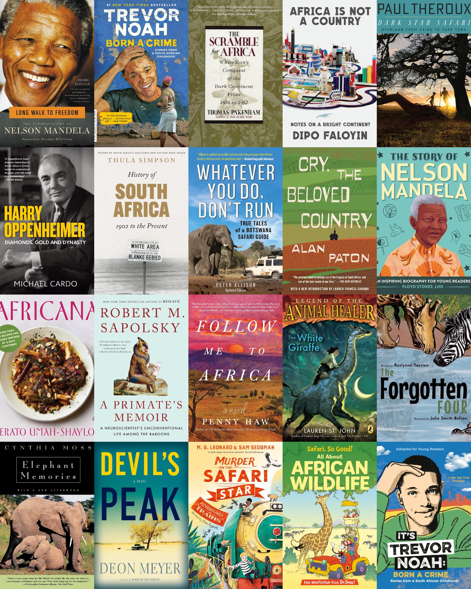 Books to read before a trip to South Africa